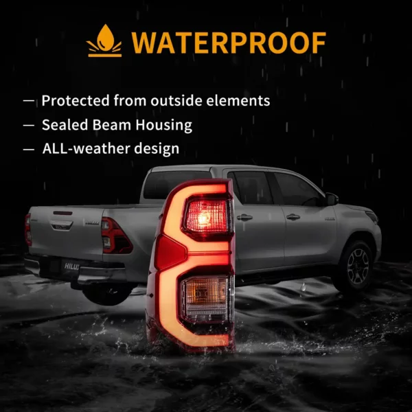 Toyota Hilux GD6 upgrade original  Vland Tail Lights With Dynamic Welcome Lighting - Image 11