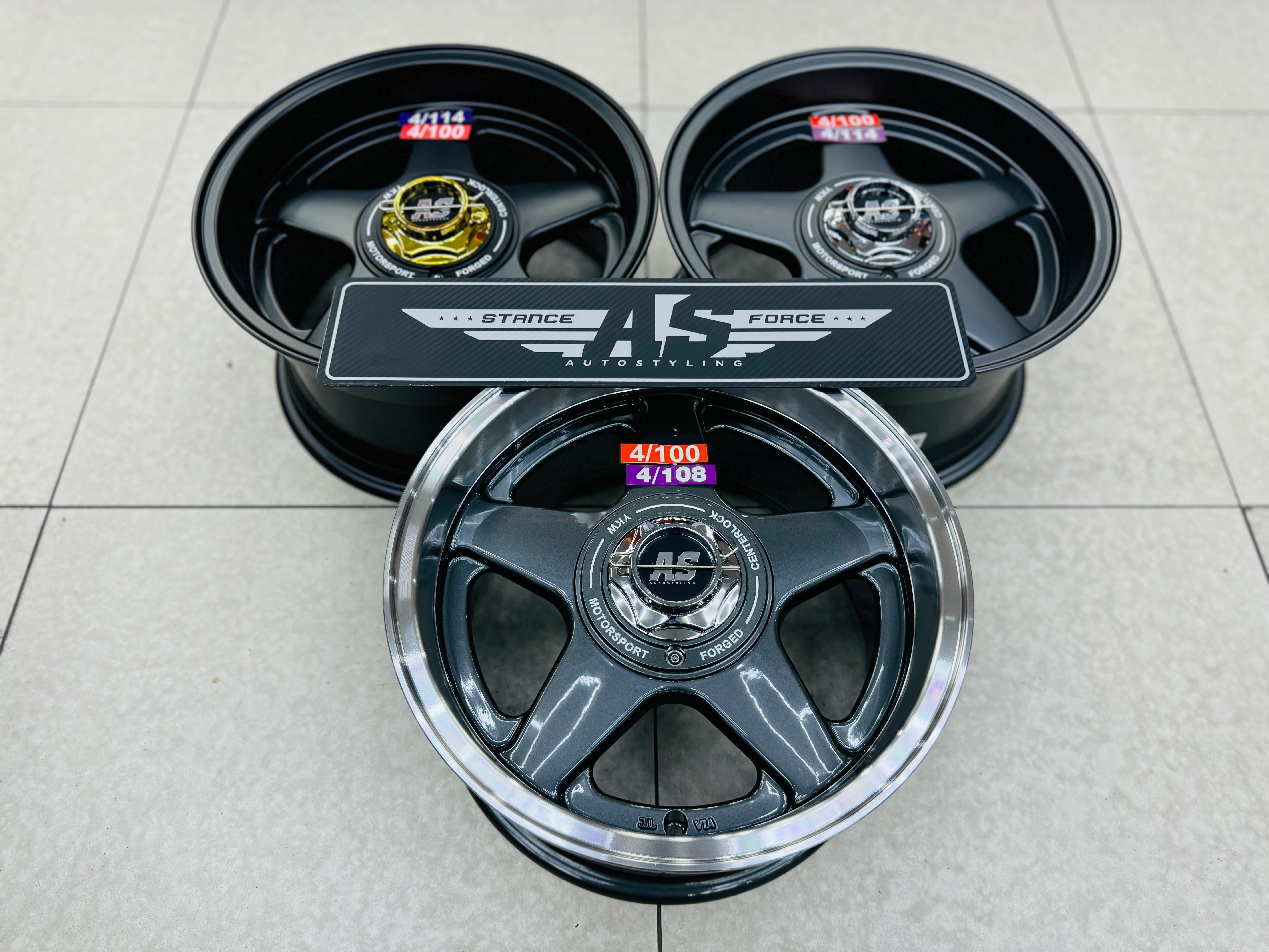 15” AS 5666 360 4x100 4x108 4x114 ( No studs ) - Image 2