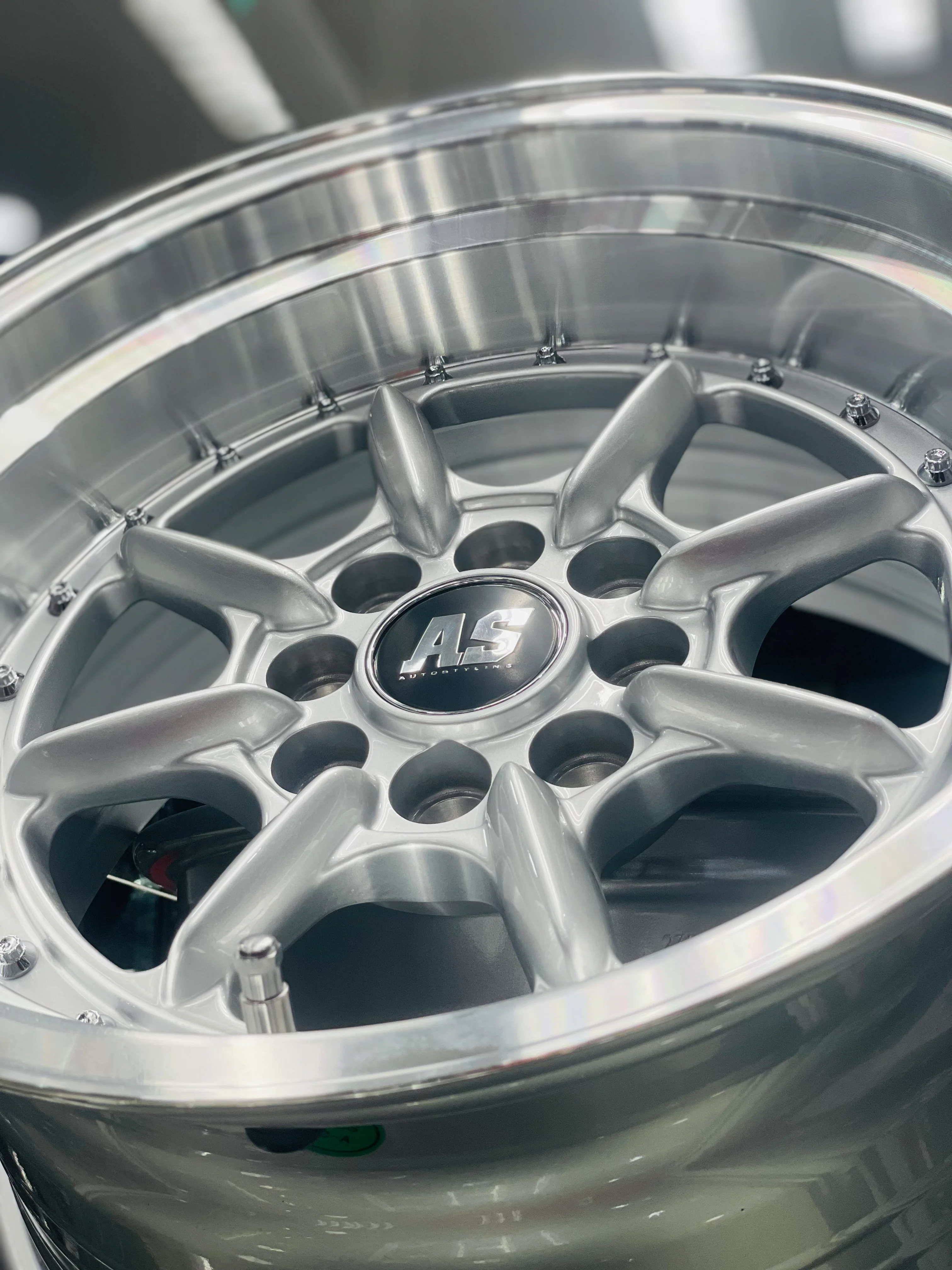 15” AS-7168 MINI LITES SILVER  4/100 4/108 wheels - Image 3
