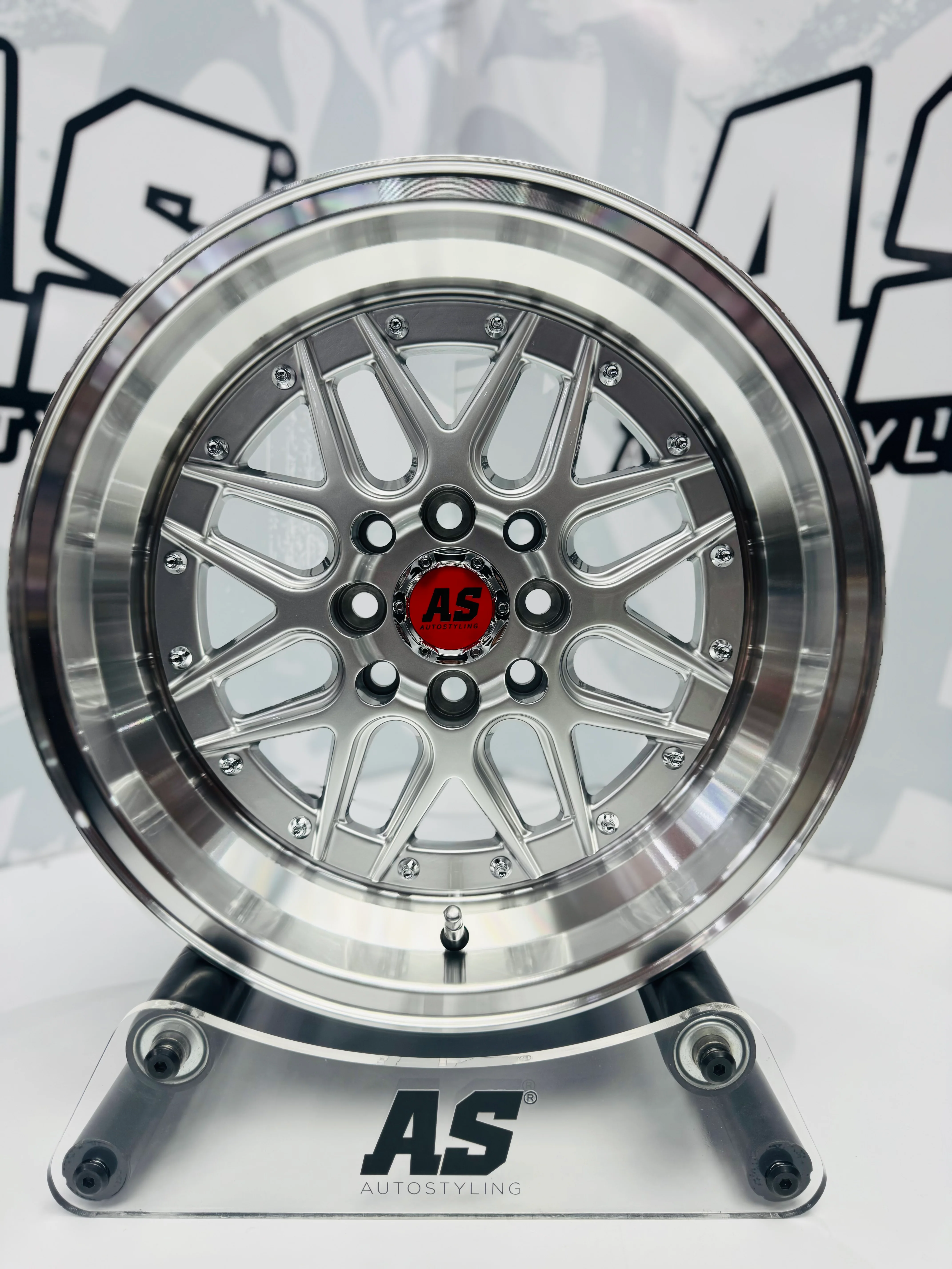 15” AS- 7407 4/100 4/114 HYPER SILVER - Image 2
