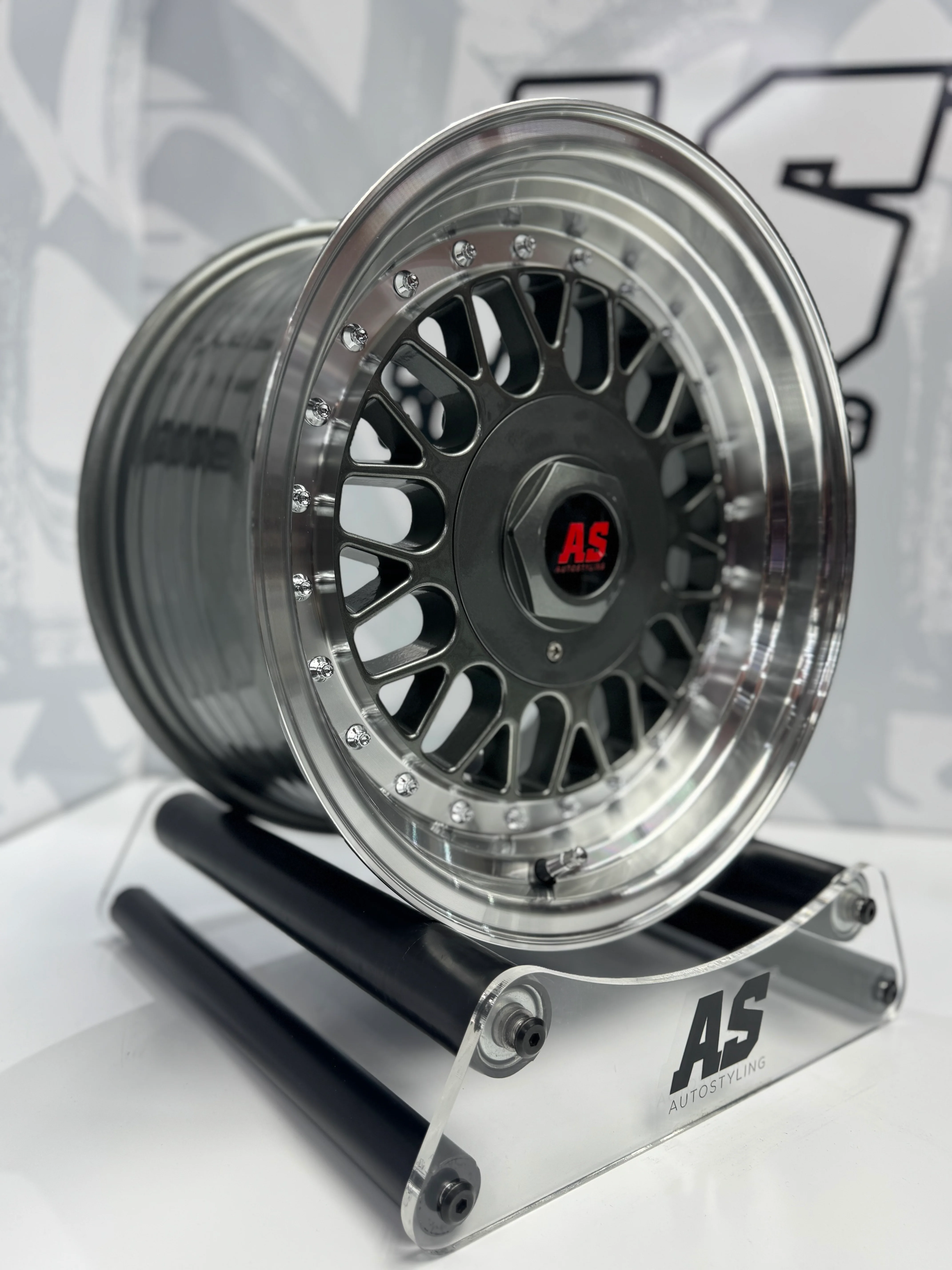 15” AS- 7501 4/100 4/114 gunmetal grey wheels - Image 6