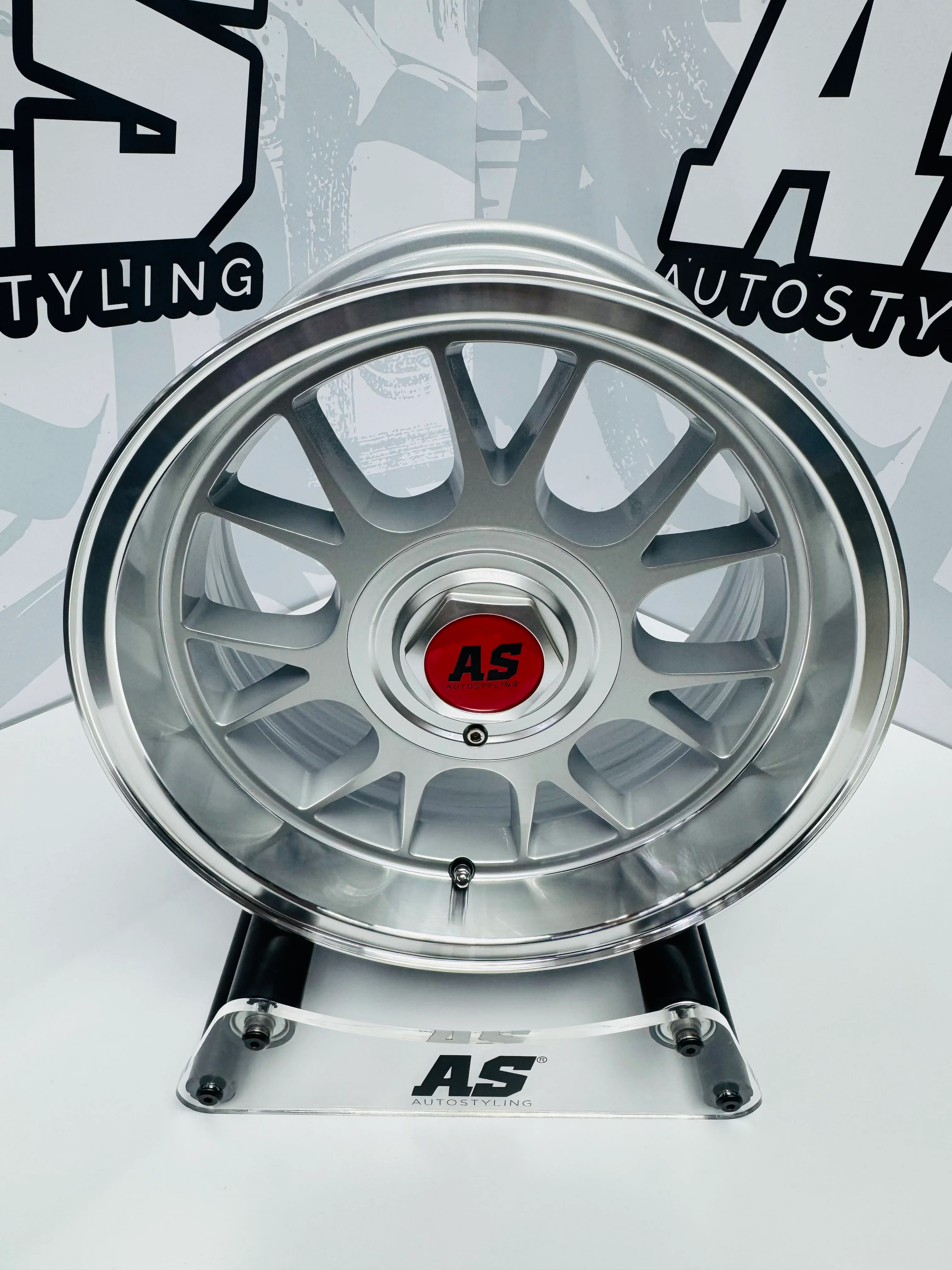 15” AS- 7566 5x100 & 5x114 Silver machine face wheels - Image 10