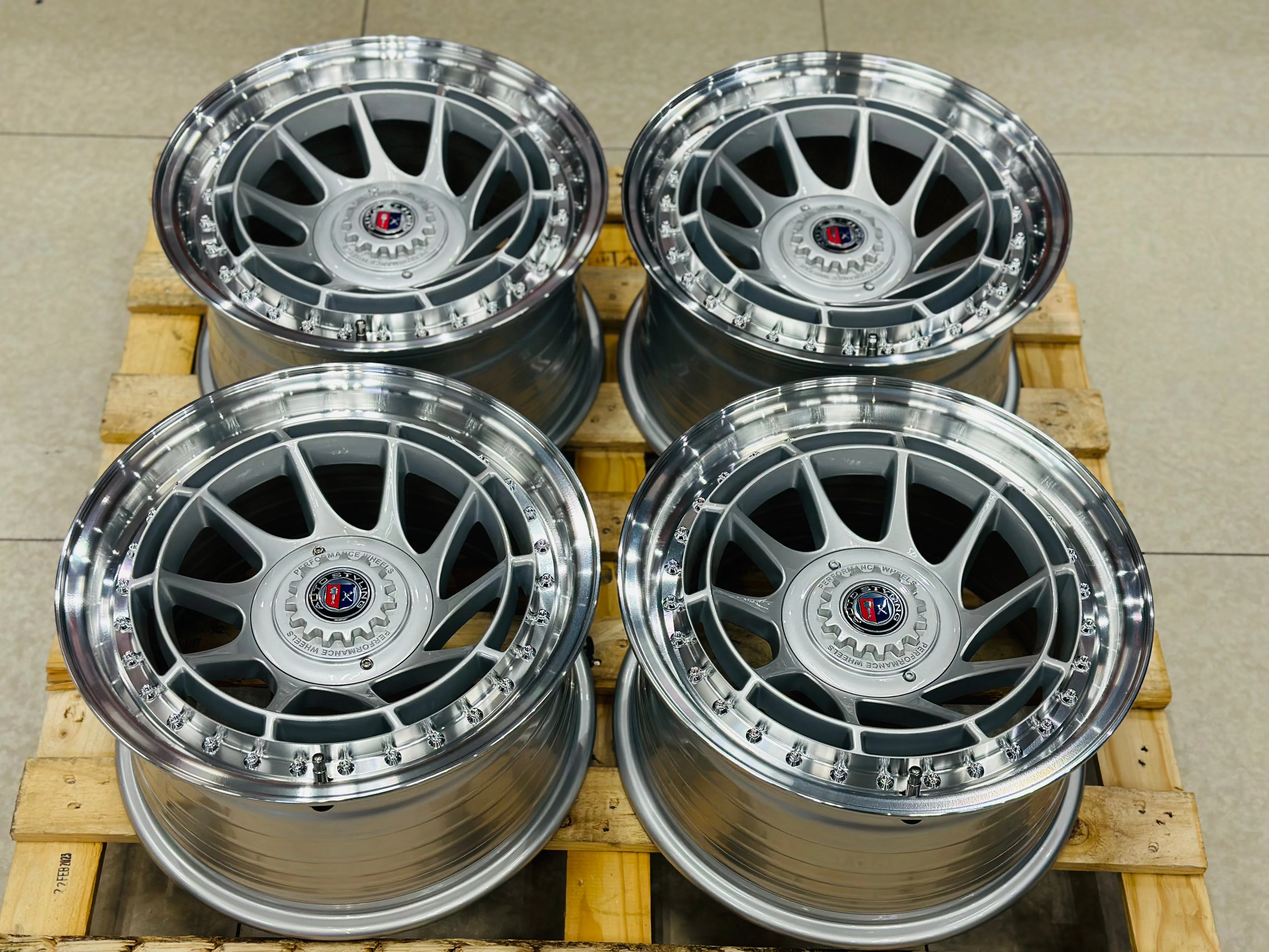 15” AS-7573 SILVER  4/100 4/108 wheels - Image 5