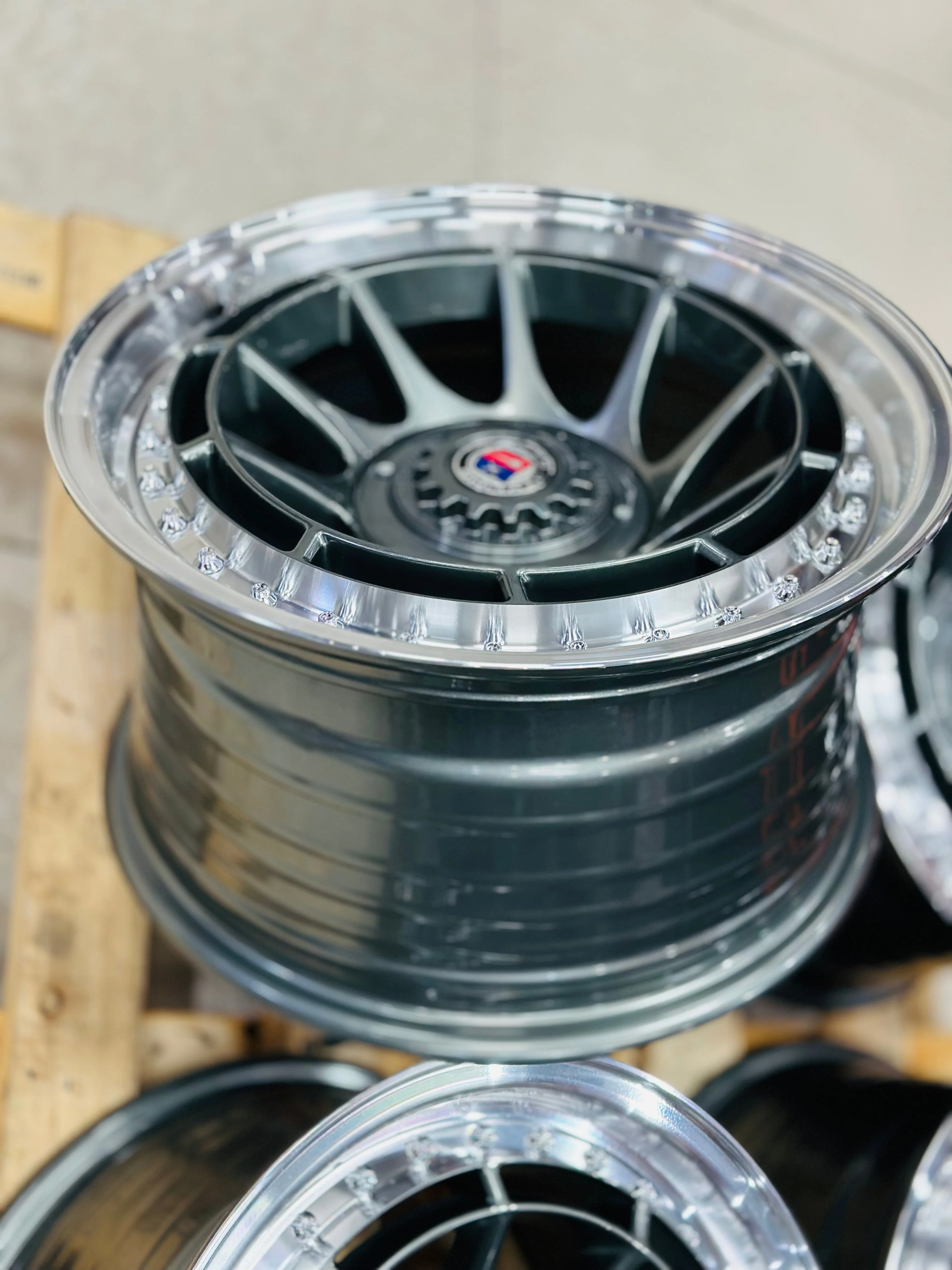 15” AS-7574 GUNMETAL 4/100 4/108 wheels - Image 5