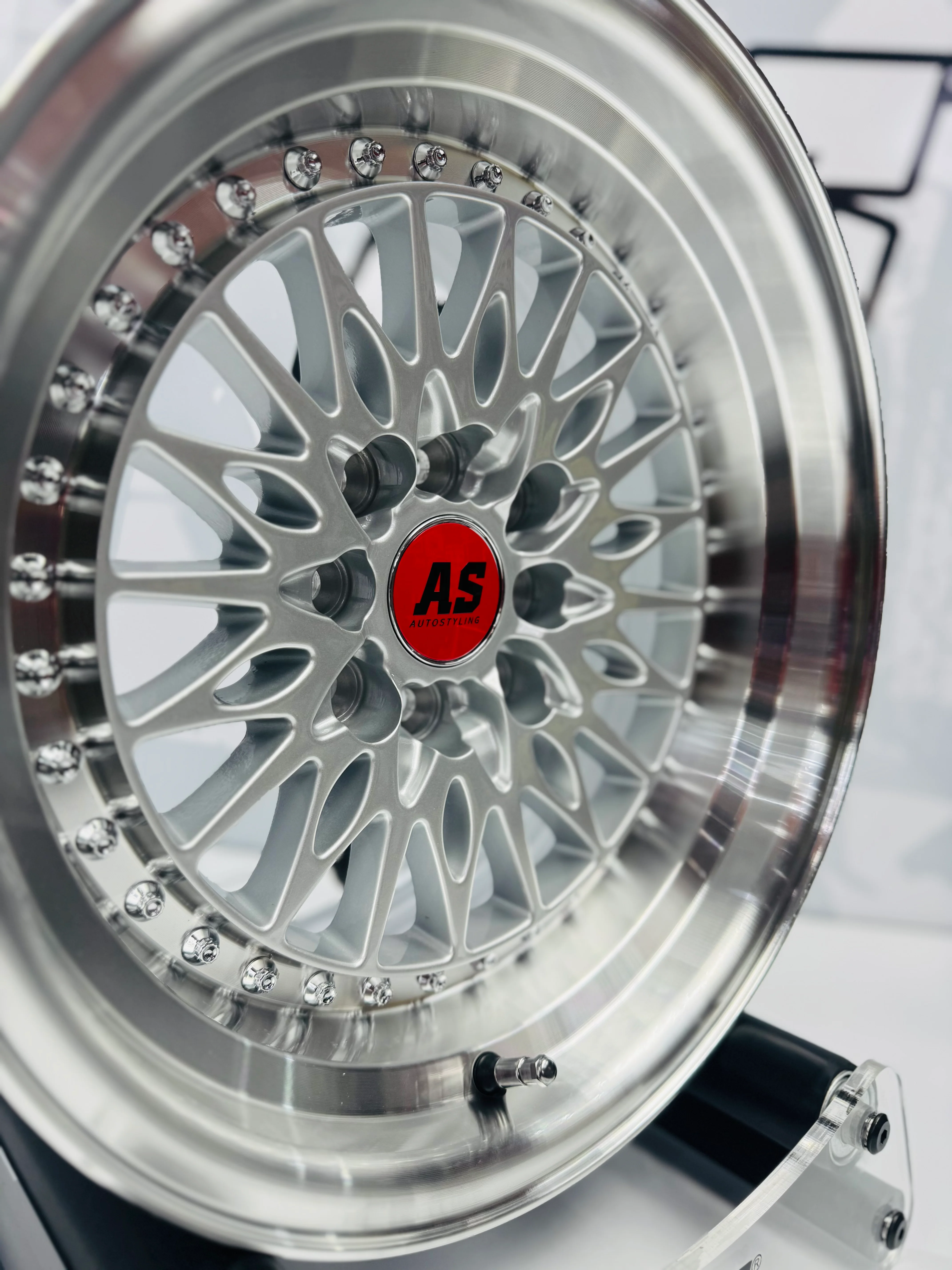 15” AS-7578 SILVER 4/100 4/114 wheels - Image 6