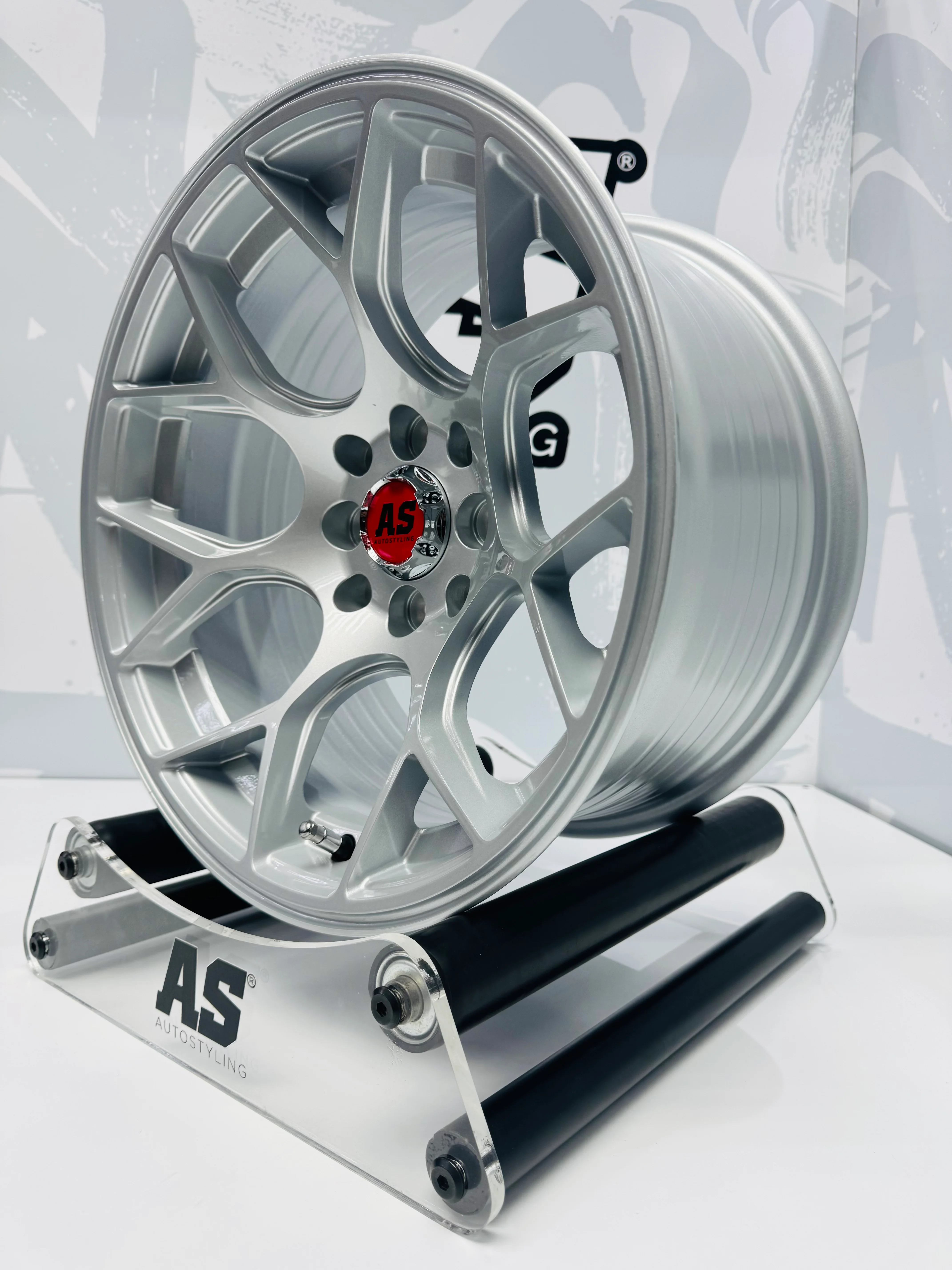15” AS- 7686  4/100 4/114 silver wheels - Image 5