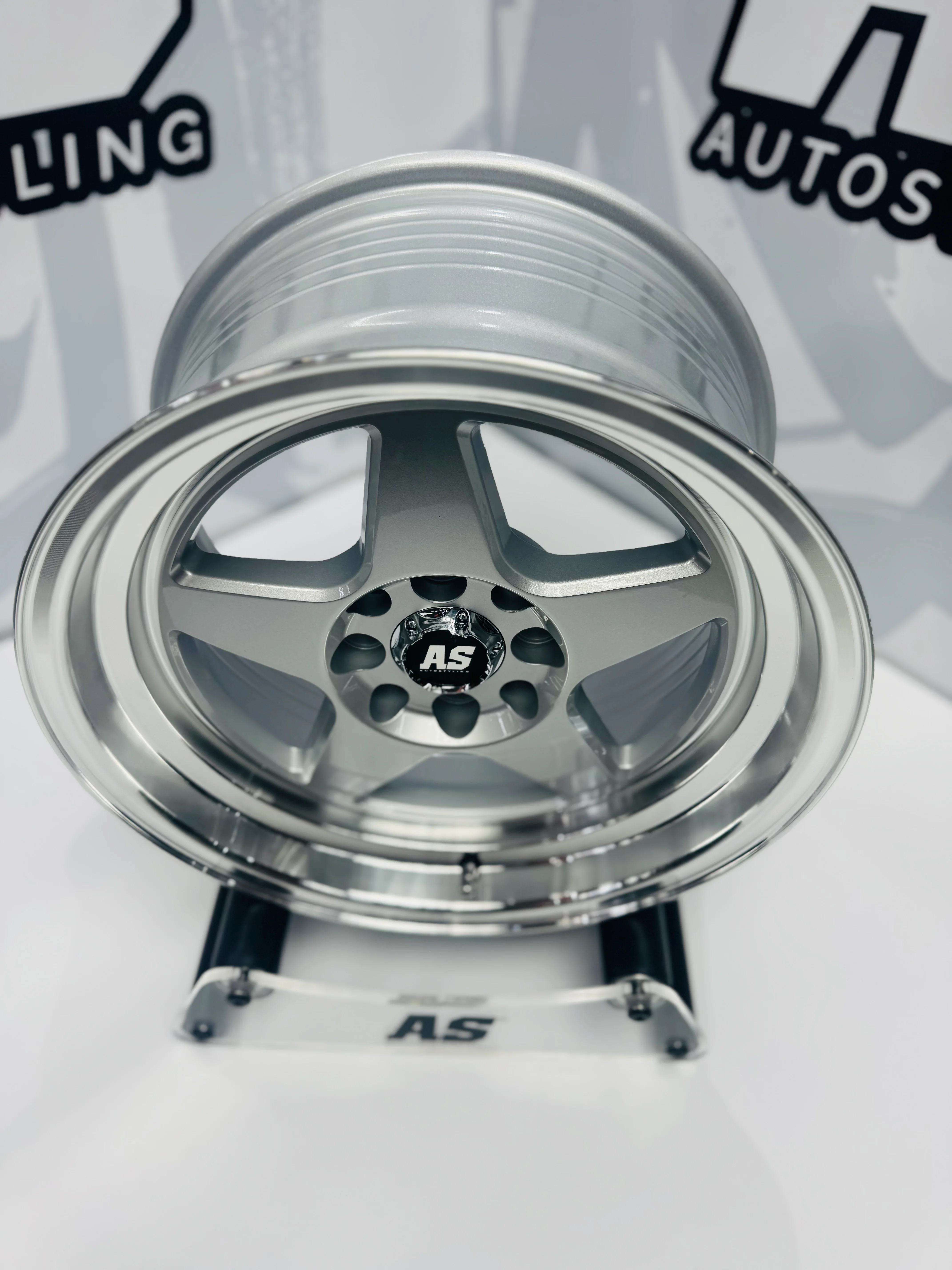 15” AS- 7701 4/100 4/108 silver wheels - Image 4