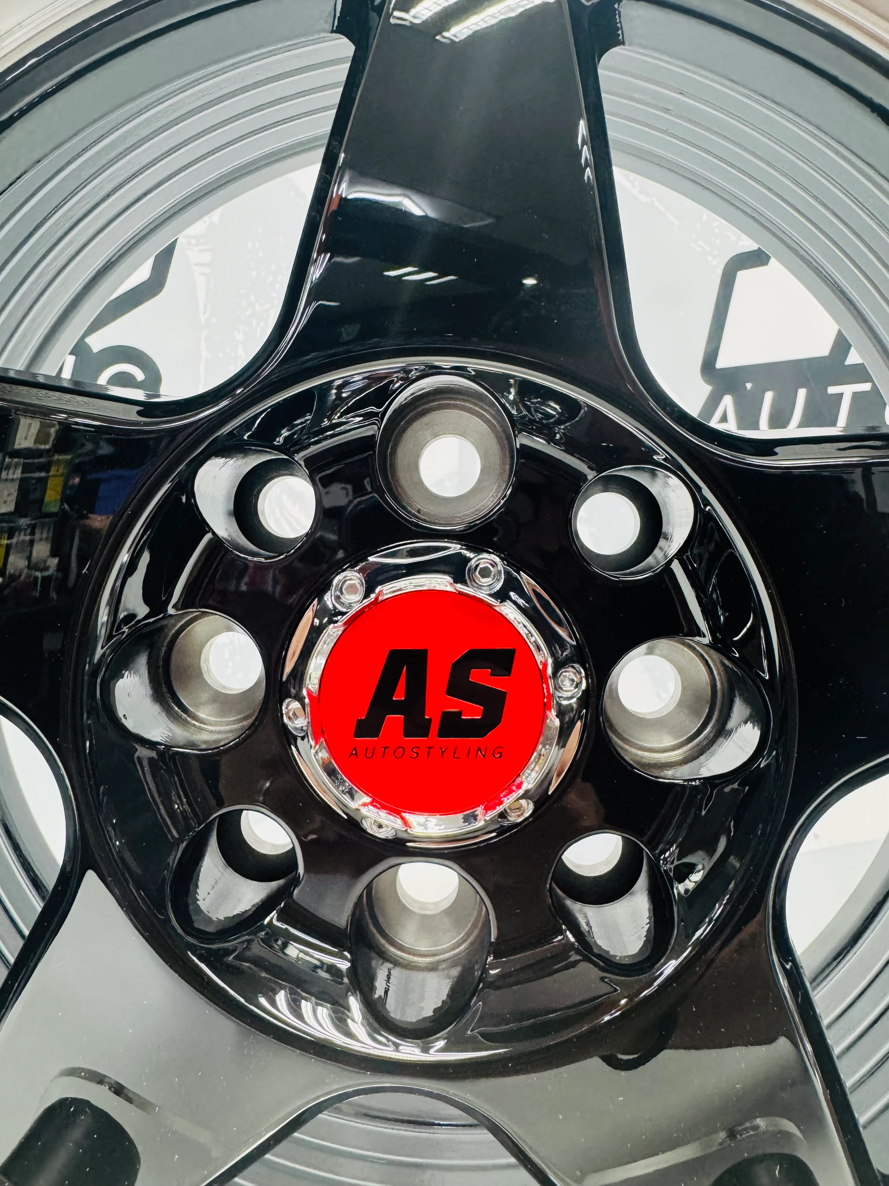 15” AS- 7703 4/100 4/108 black wheels - Image 8