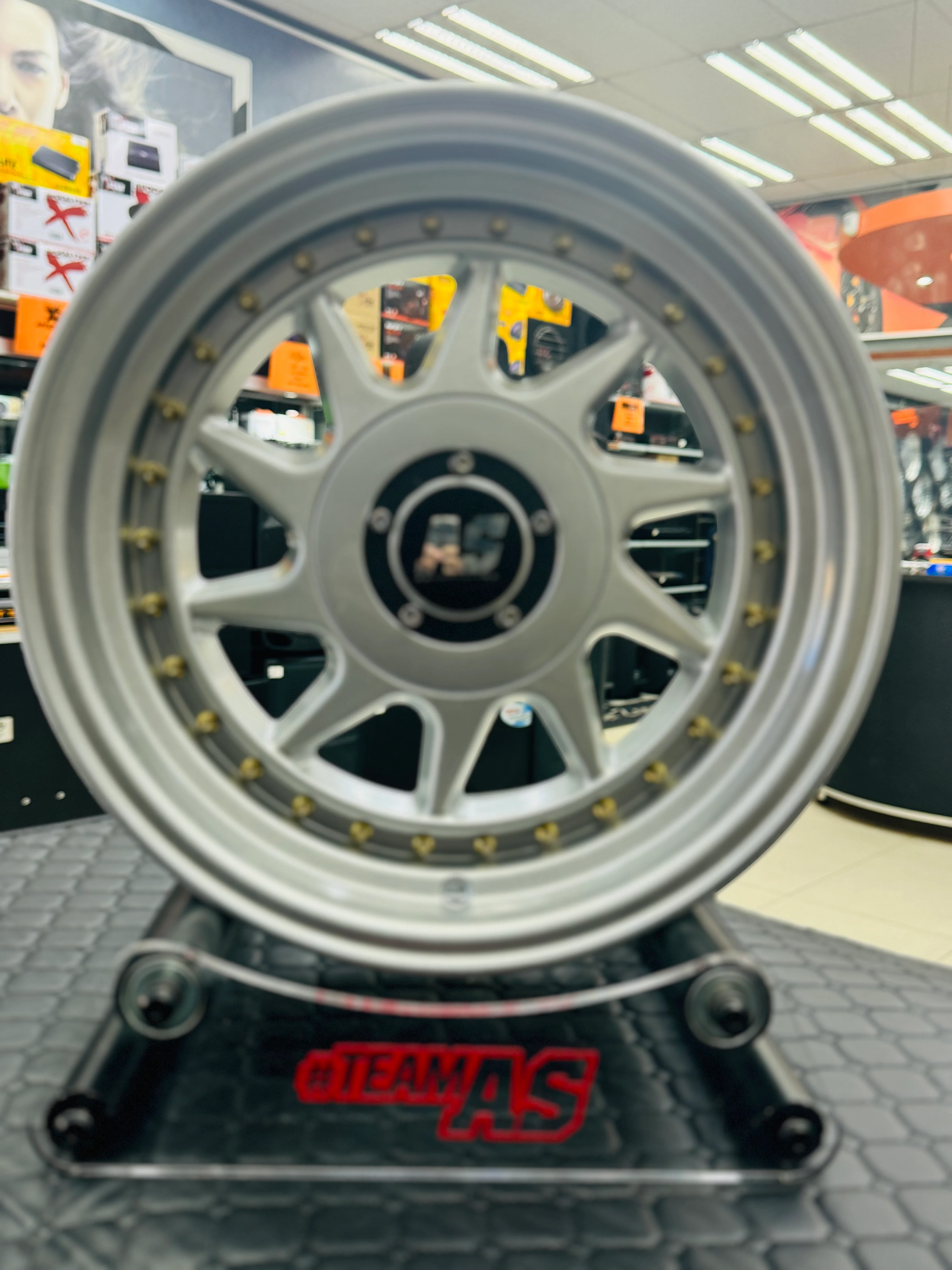 15” AS-CM128 4/100 & 4/114 multi pcd silver wheels - Image 3
