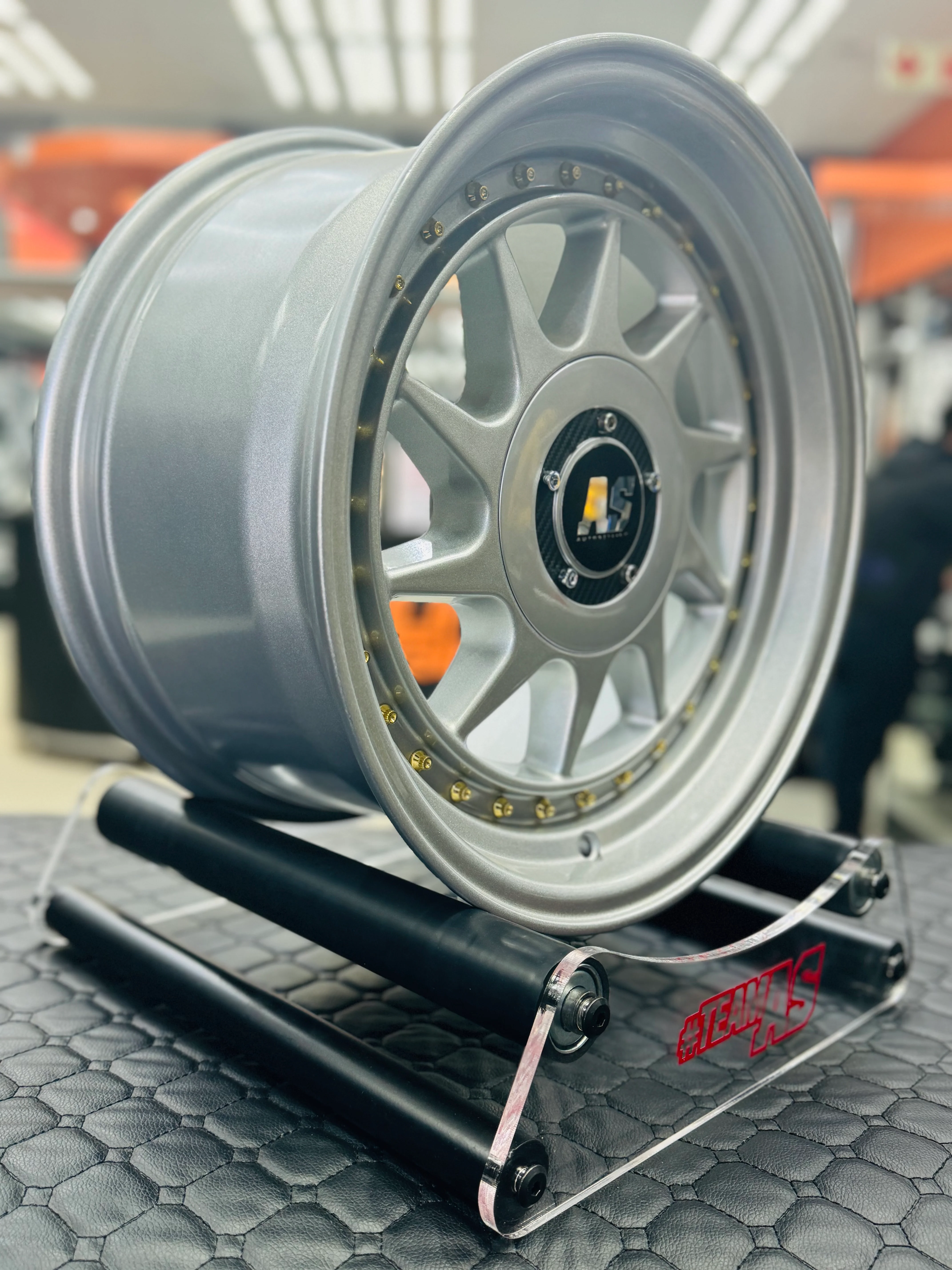 15” AS-CM128 4/100 & 4/114 multi pcd silver wheels - Image 5