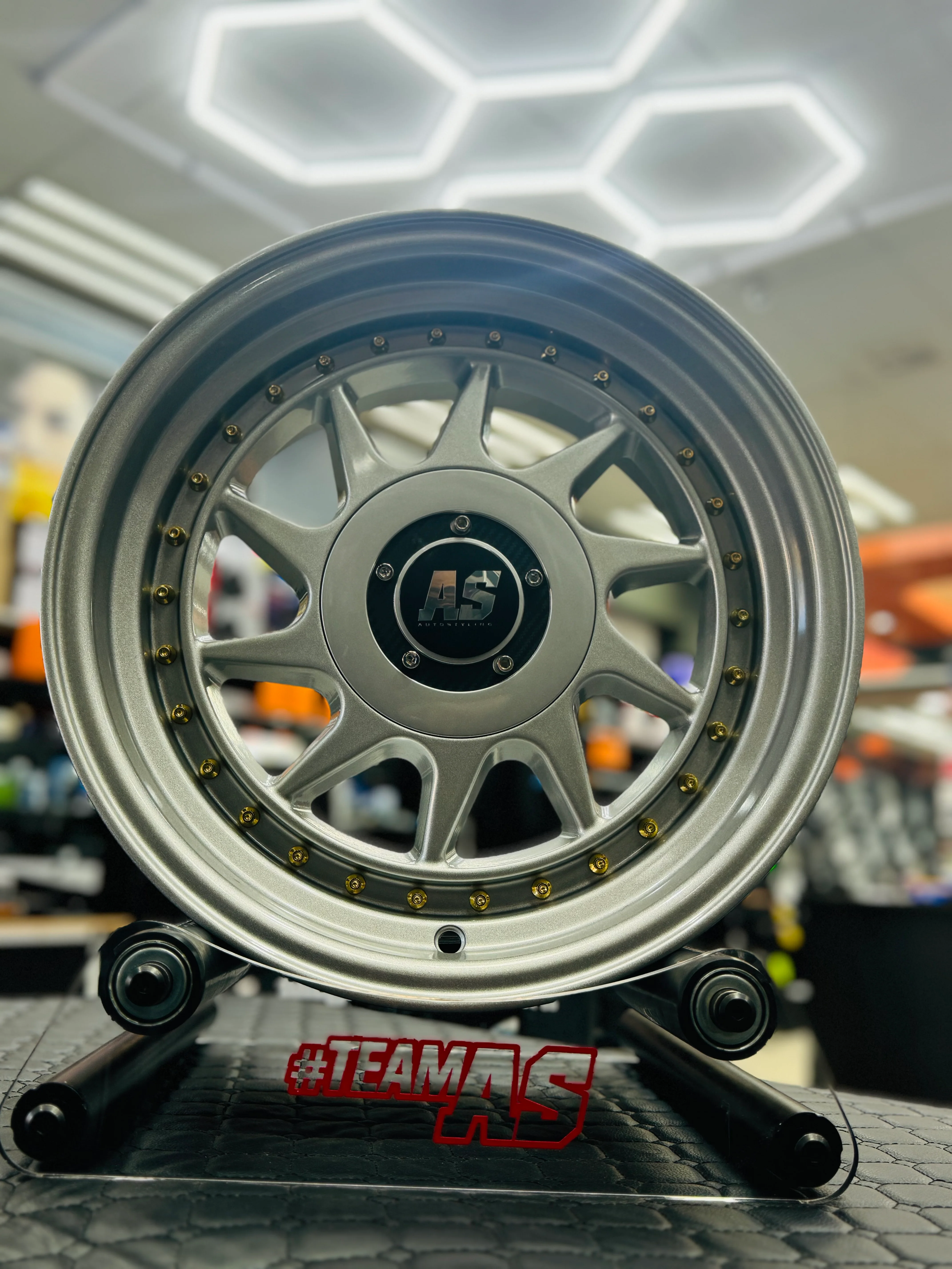 15” AS-CM128 4/100 & 4/114 multi pcd silver wheels - Image 6