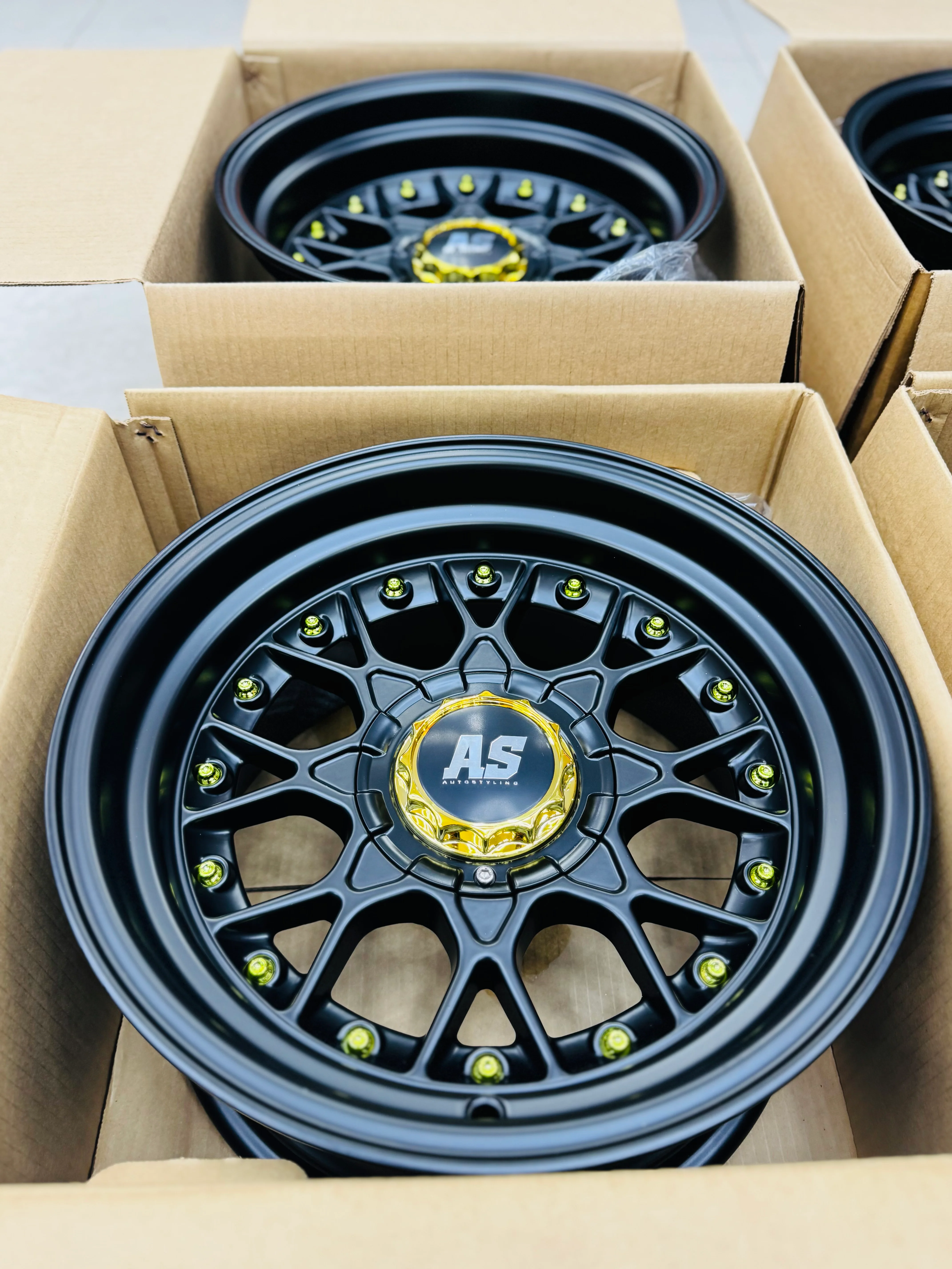 15'' AS- RC2 FULL MATT BLACK 4/100 4/114 - Image 3