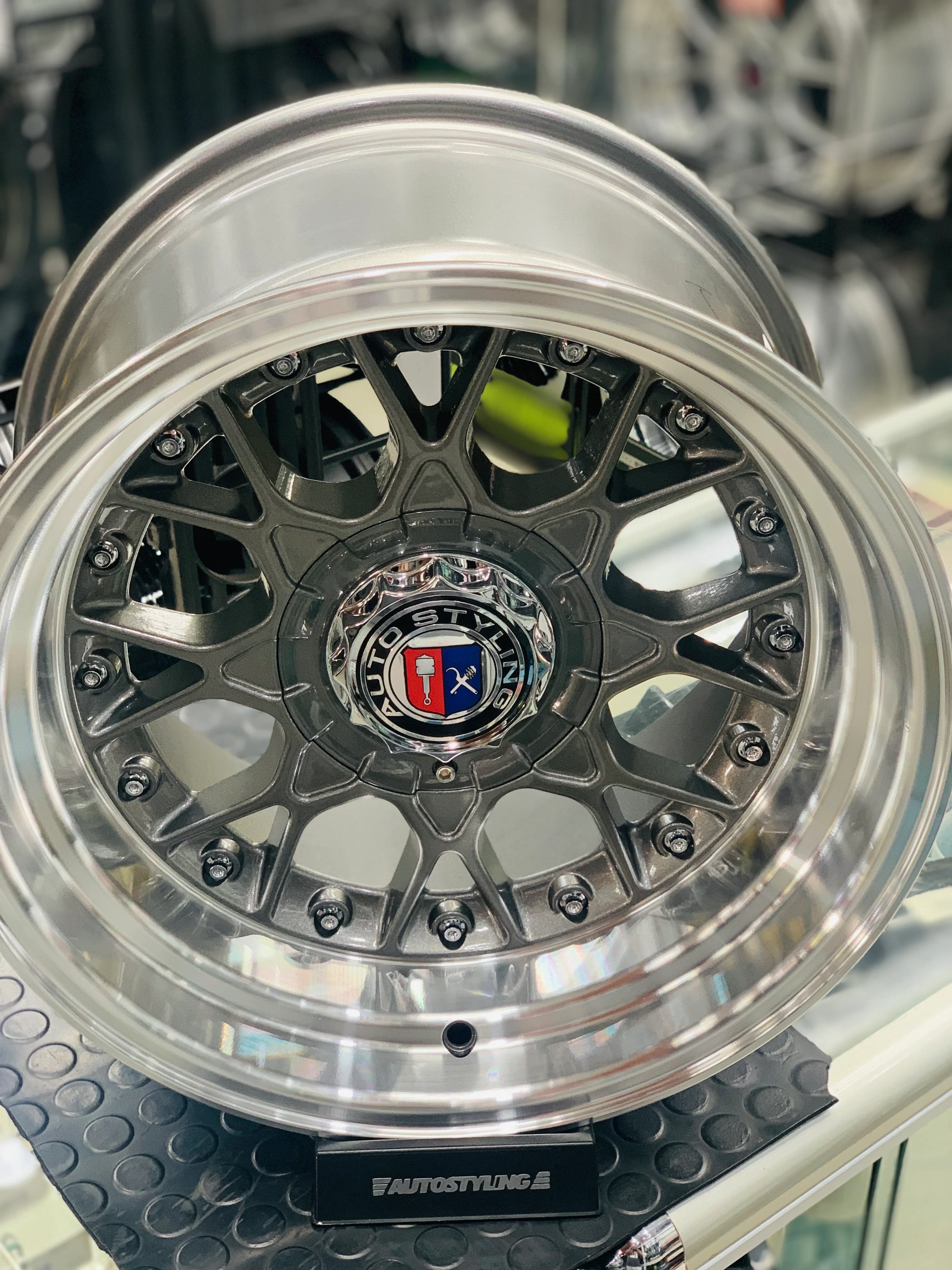15'' AS- RC2 GUNMETAL 4/100 4/114 WHEELS - Image 6