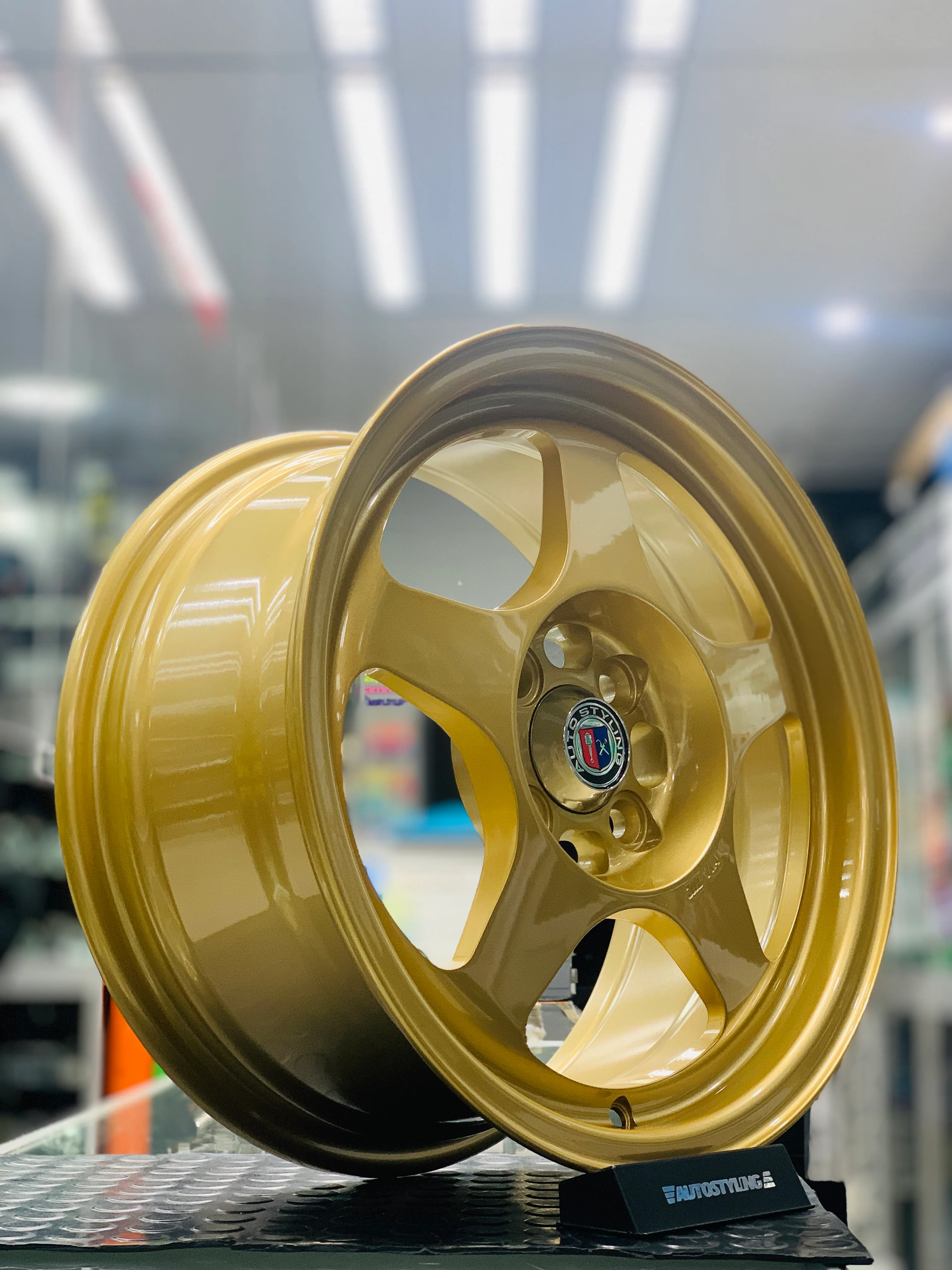 15” AS- SPOONS GOLD 7J WHEELS - Image 2