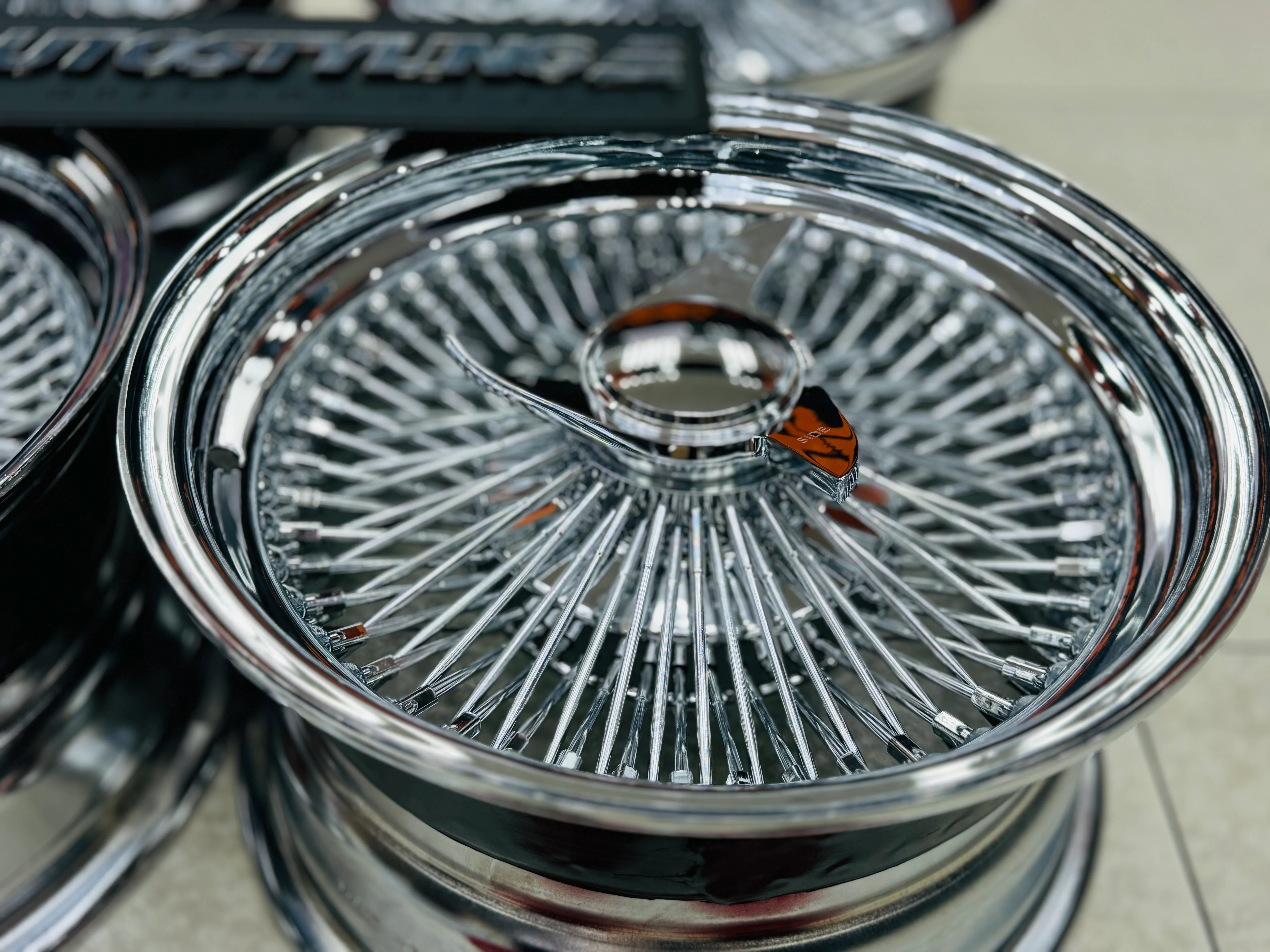 15 ” AS - 100 SPOKE WIRE WHEEL FITS ALL CARS - Image 4