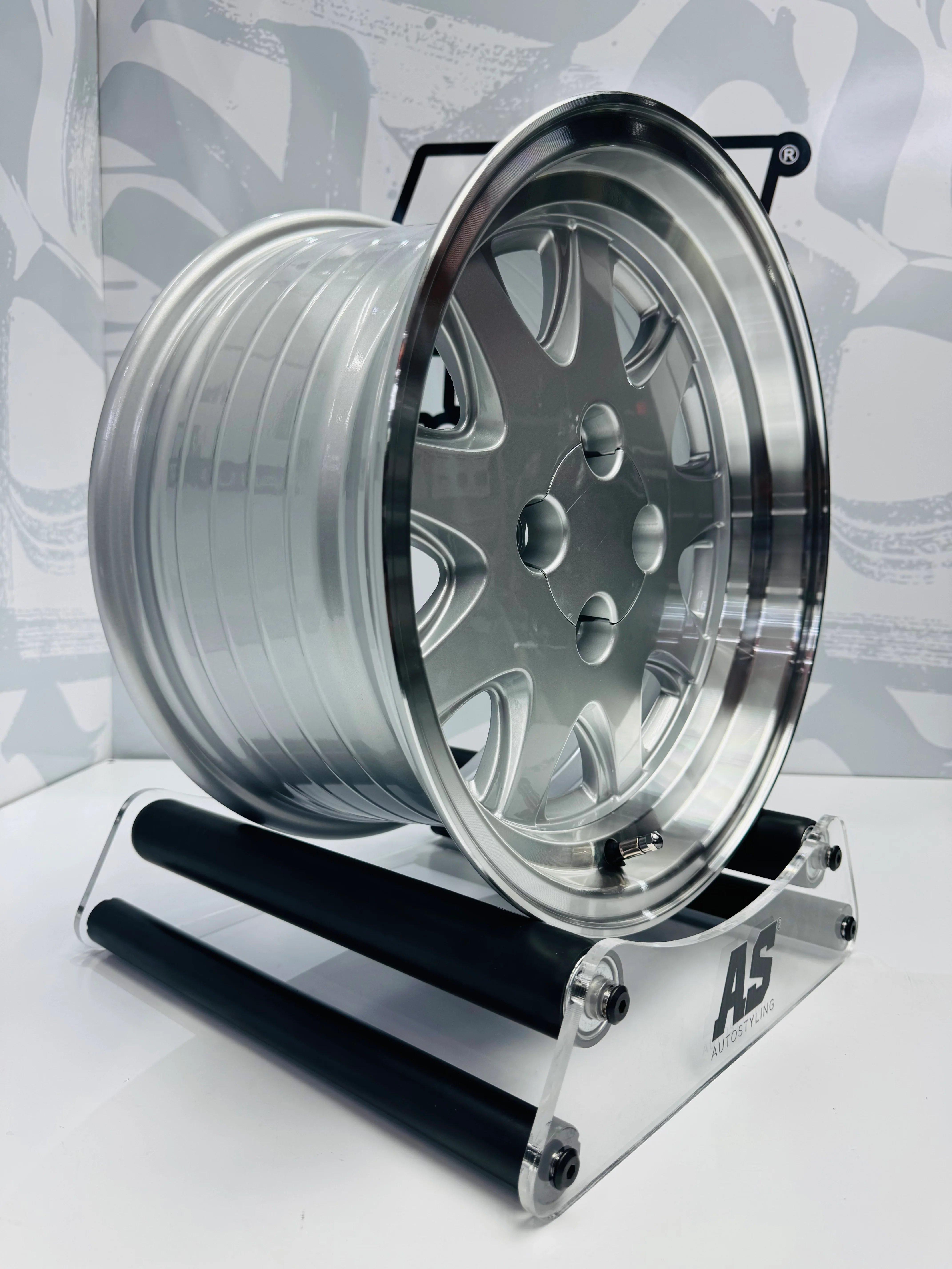 15” AS-TWINCAM 4x100 PCD DISHED SILVER - Image 3
