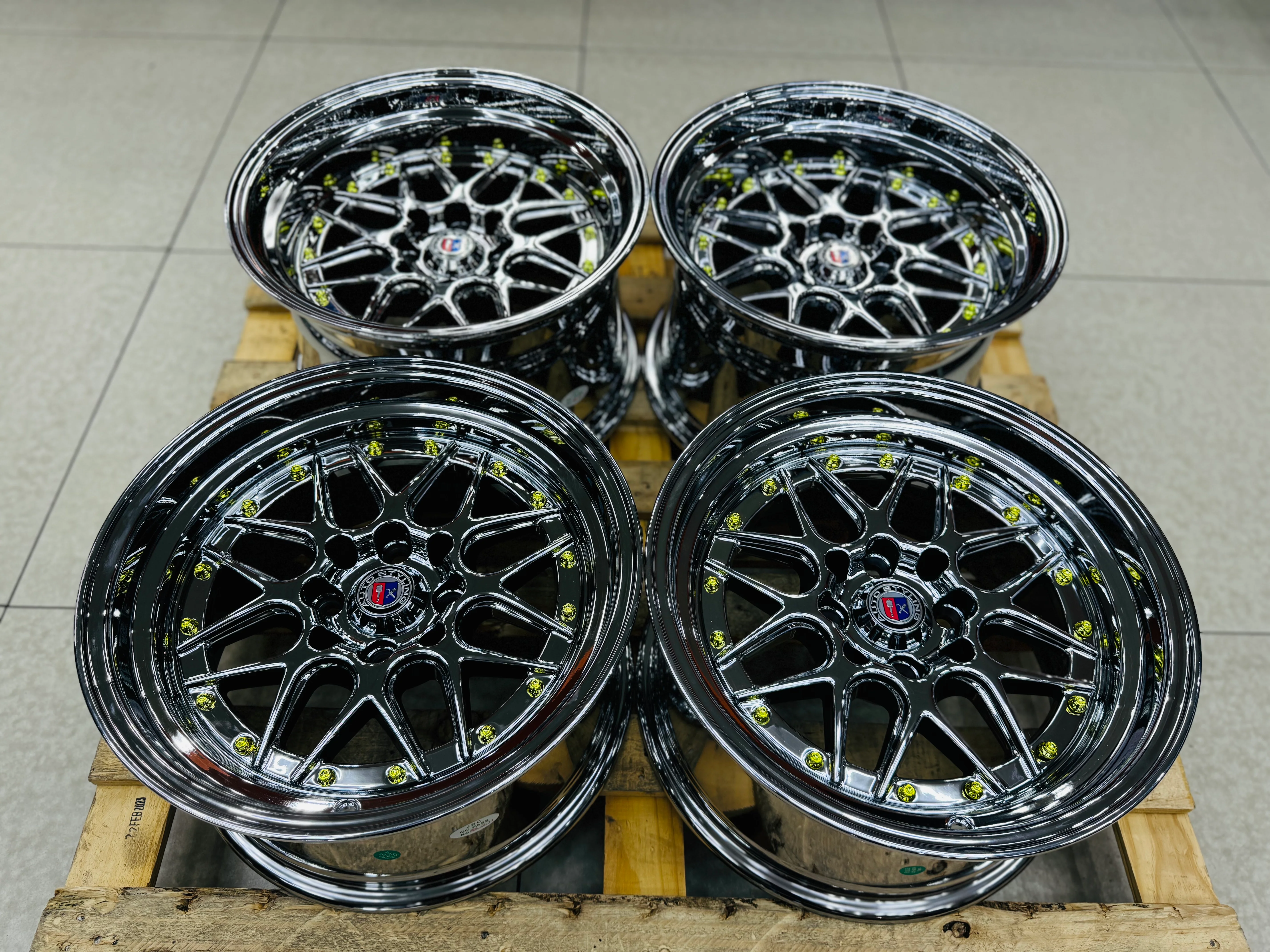 15'' AS-YKW 5039 BLACK CHROME 4/100 4/114 - Image 2