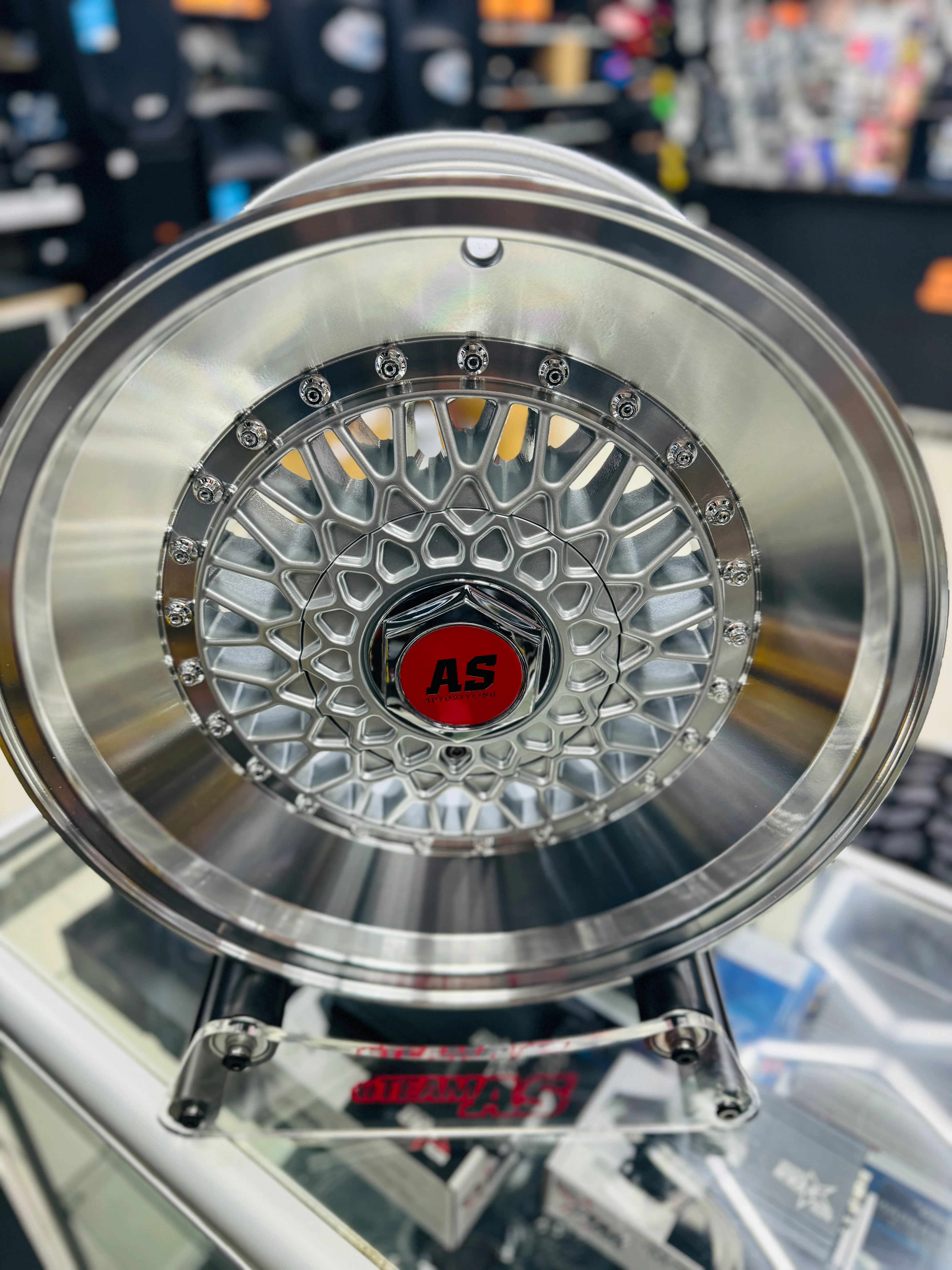 16” AS-MESH 45’ lips 4/100 & 4/114 multi hole  SILVER - Image 5