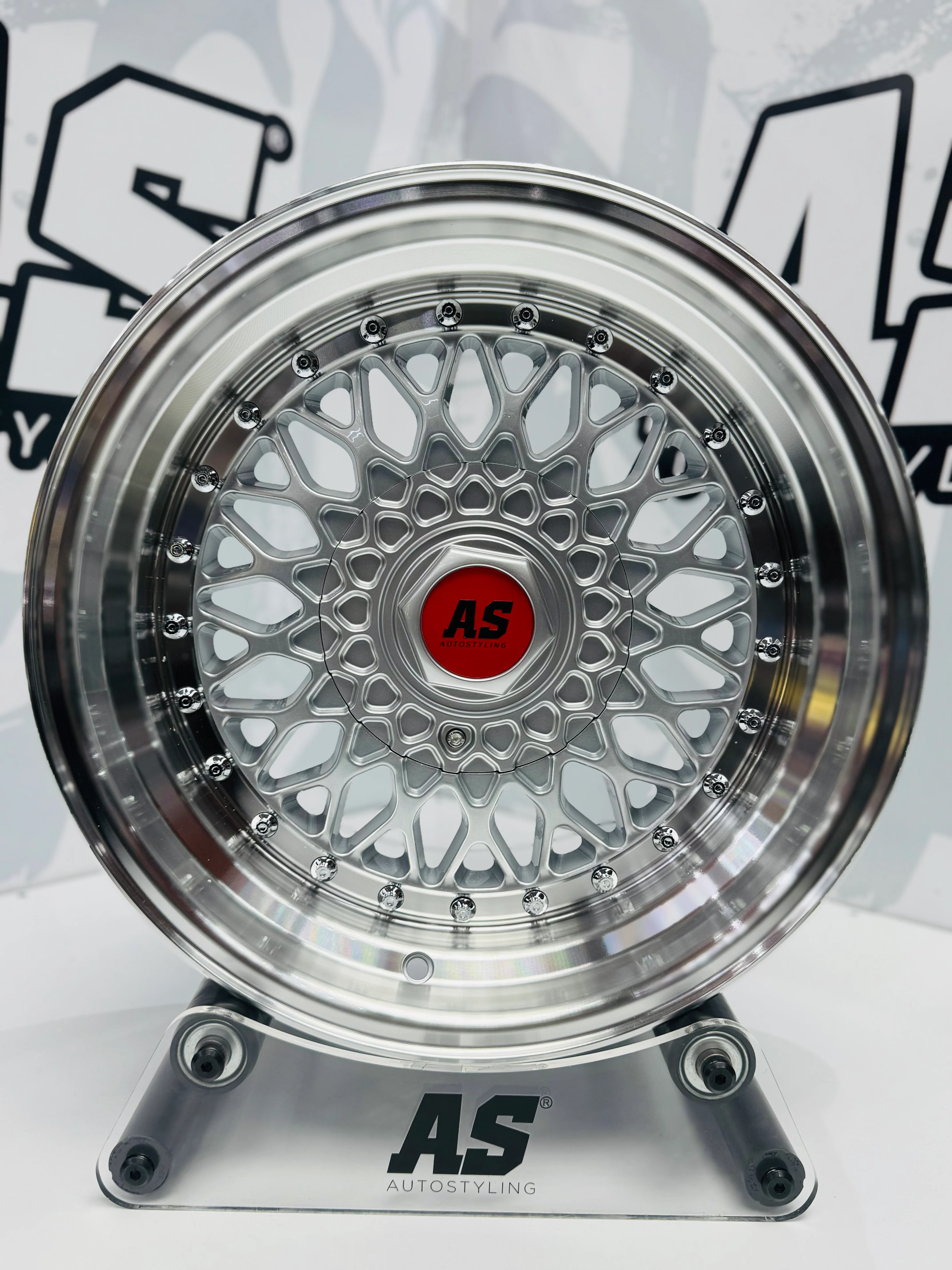 16” AS-MESH 8/9j 4/100 & 5/100 multi hole SILVER - Image 10