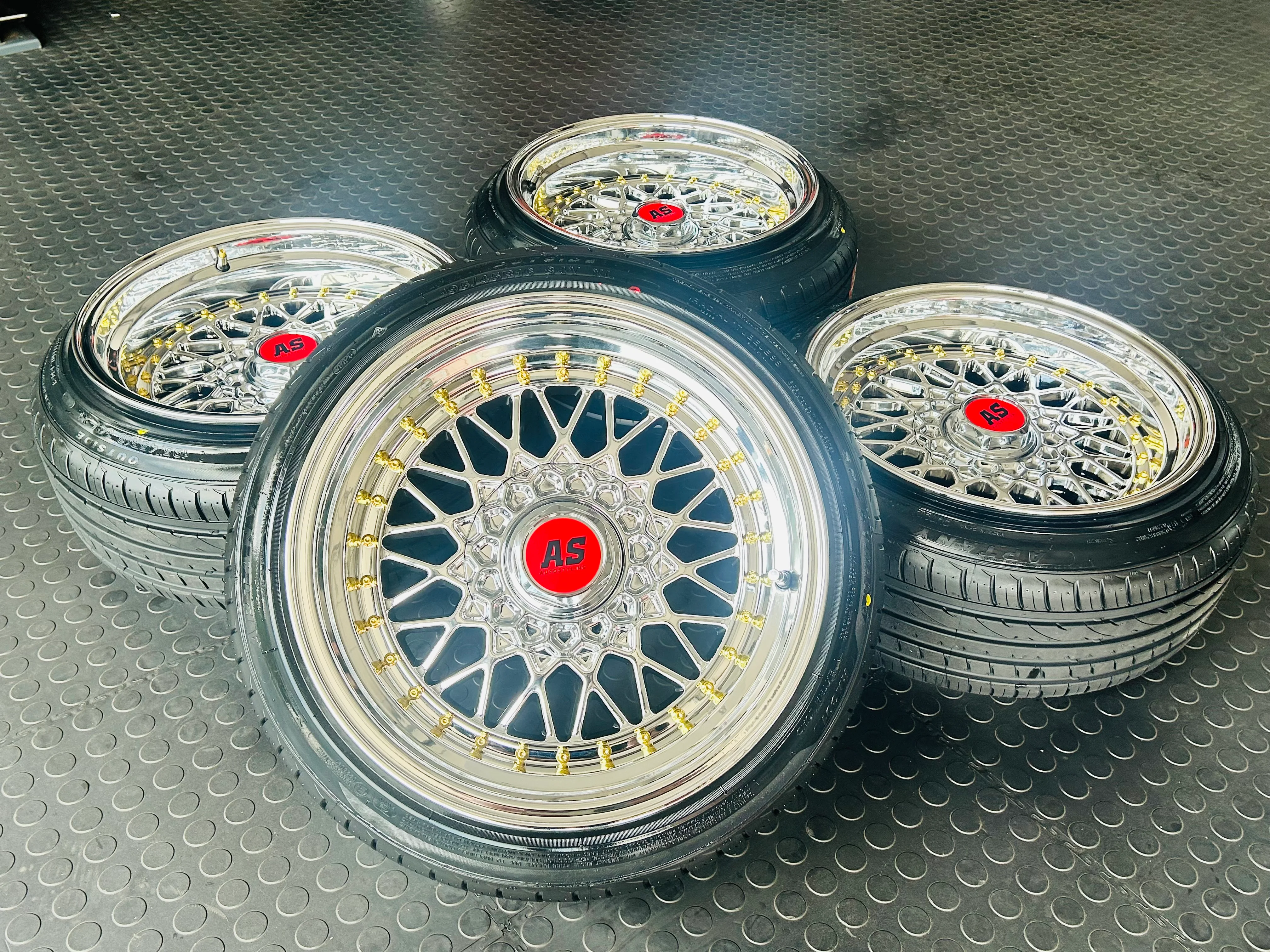 16” AS MESH BB5  CHROME 4/100PCD - Image 13