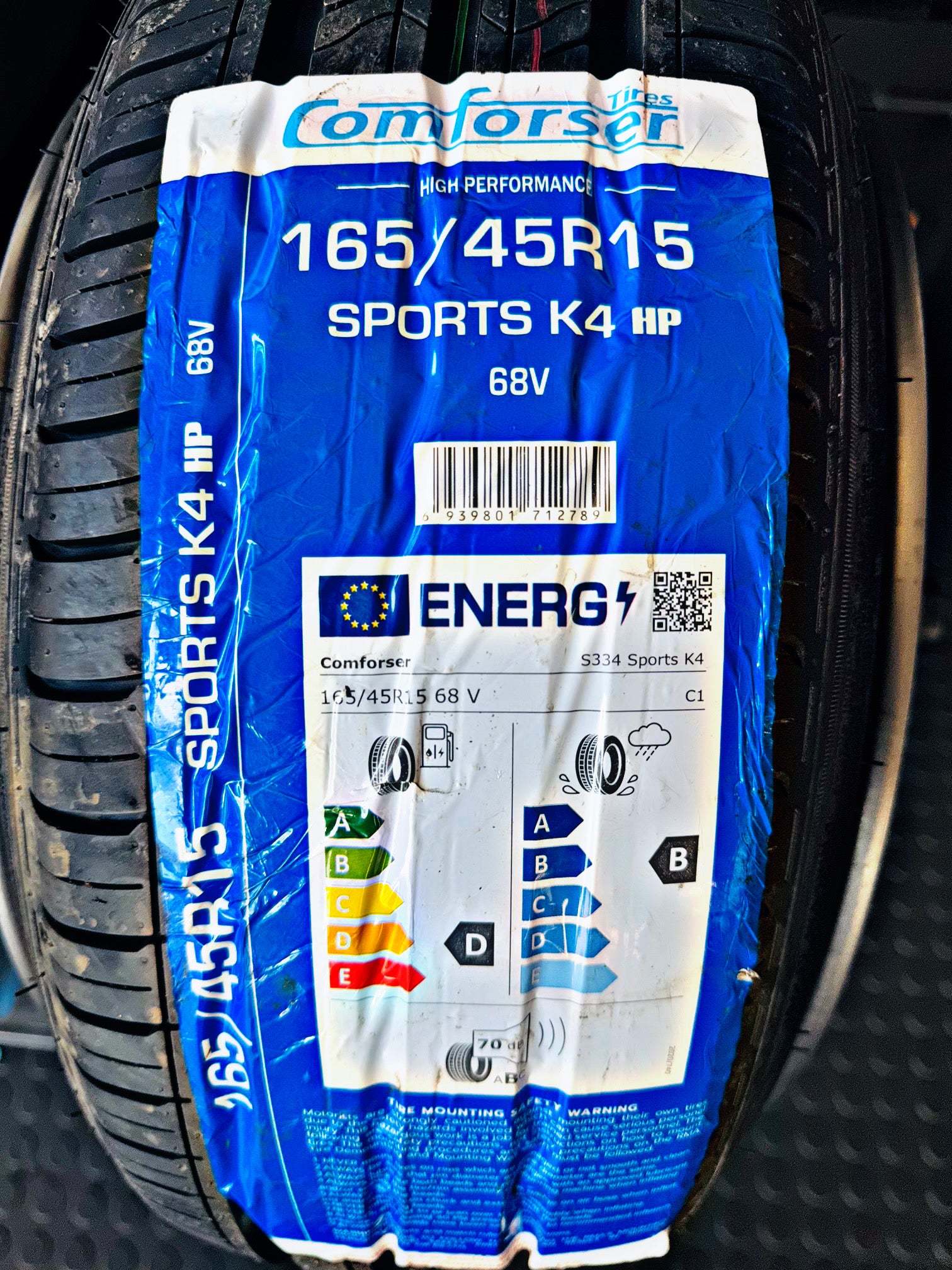 165/45/15 COMFORSER STRETCH TYRE - Image 3