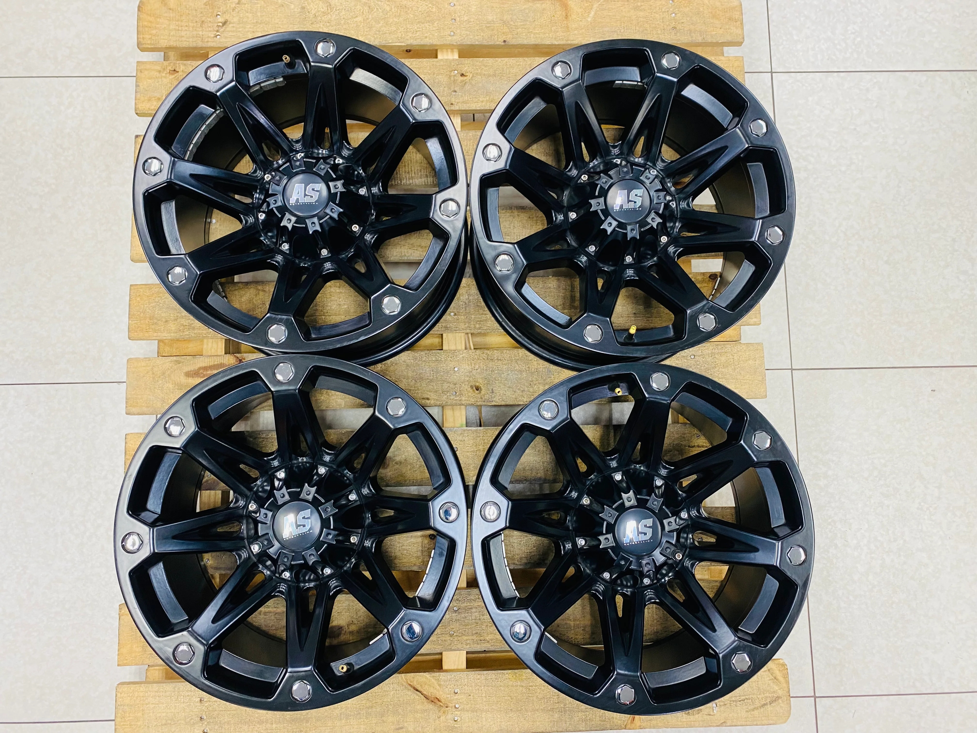 17” AS-LINE  5x127 JEEP RIMS ( USED SET) - Image 4