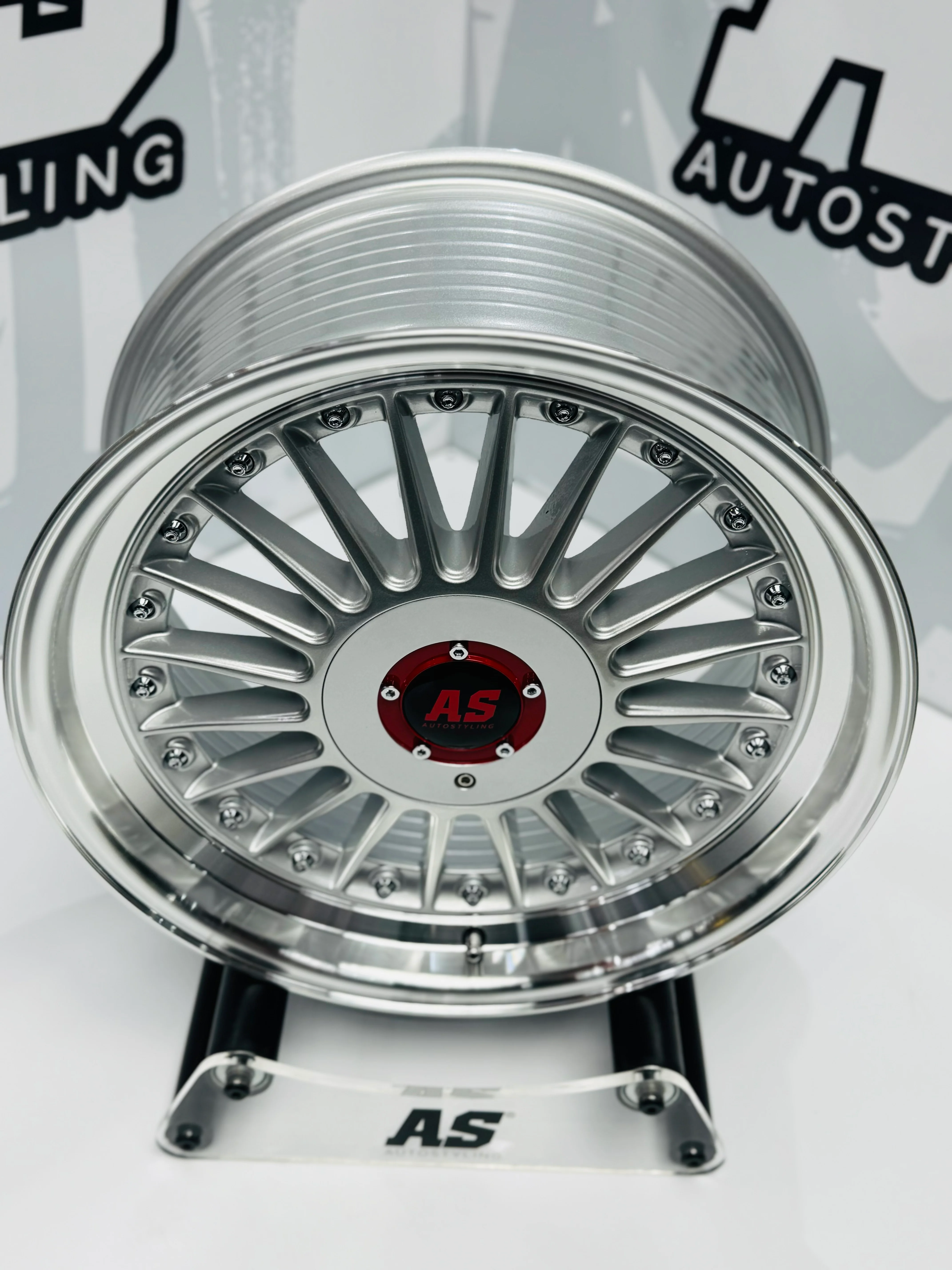 17'' AS-PINA SILVER 5x100 5x113 ( 5x112 & 5x114) PCD - Image 3