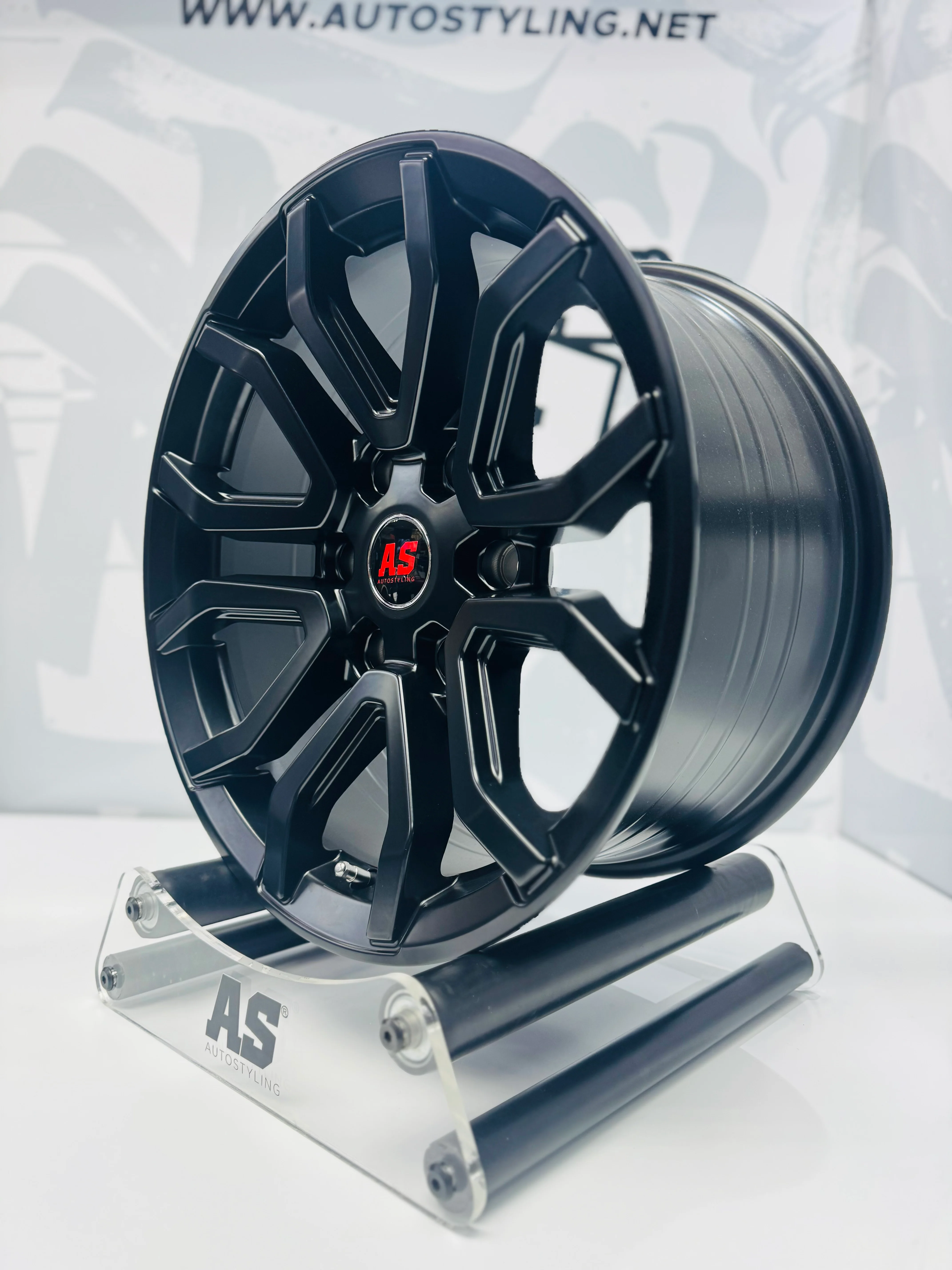 17 ” AS RAPTOR 6x139 4x4 BAKKIE WHEELS SATIN BLACK - Image 7