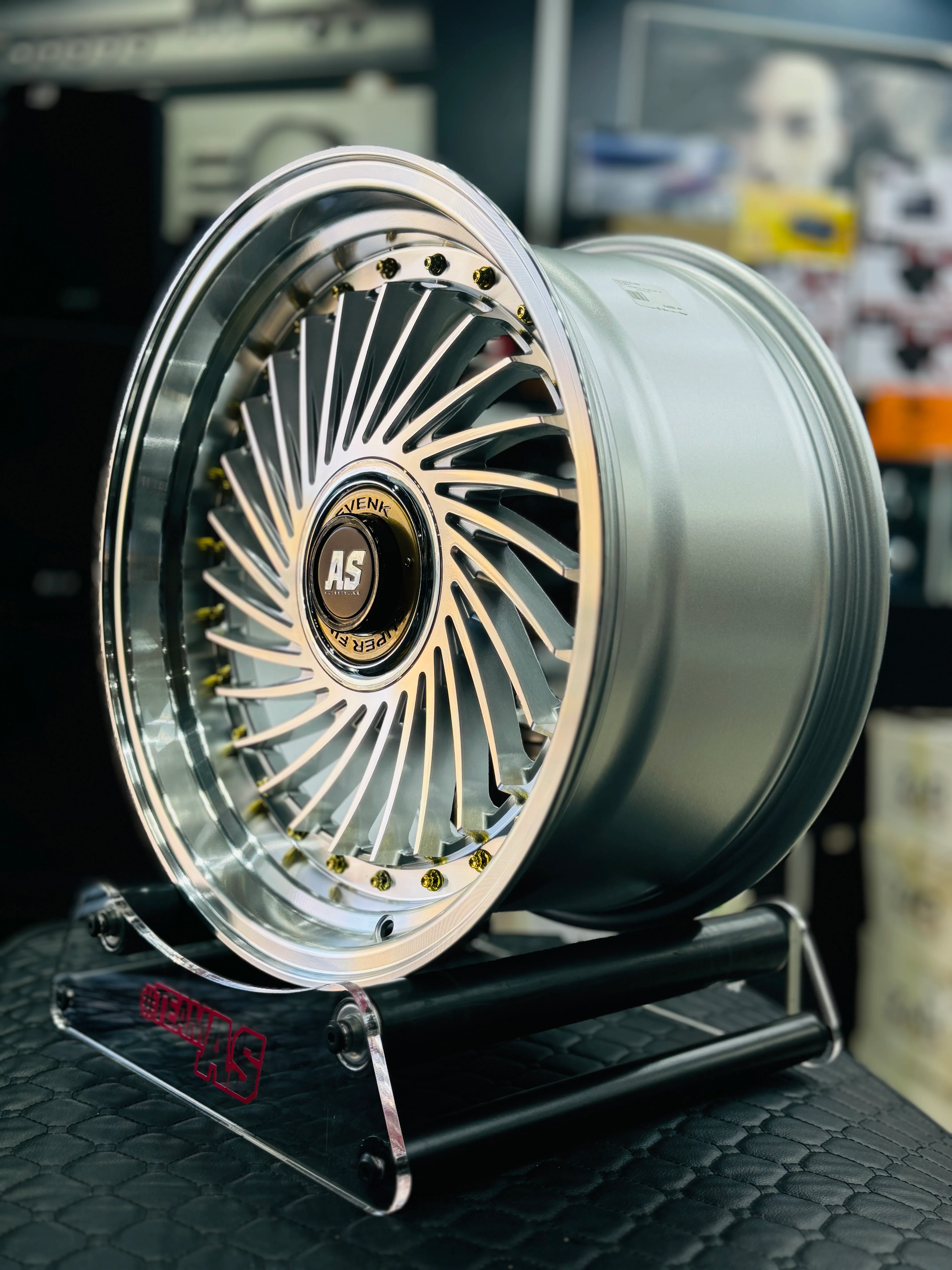 17” AS SUPERFIN (Q) 4x100 & 4x108 silver wheels - Image 3