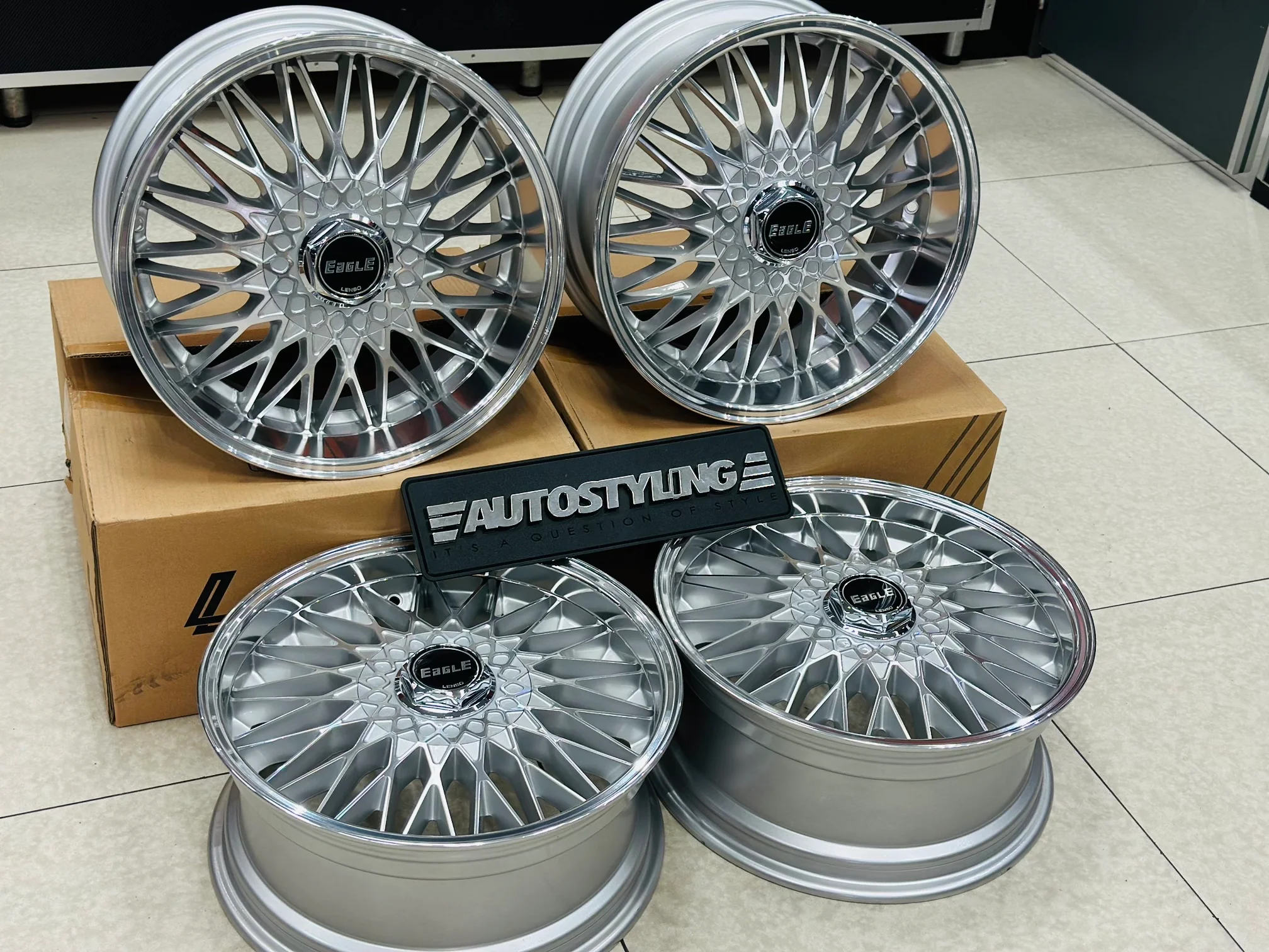 17” ORIGINAL LENSO EAGLE 4x100 & 4x114 wheels - Image 2