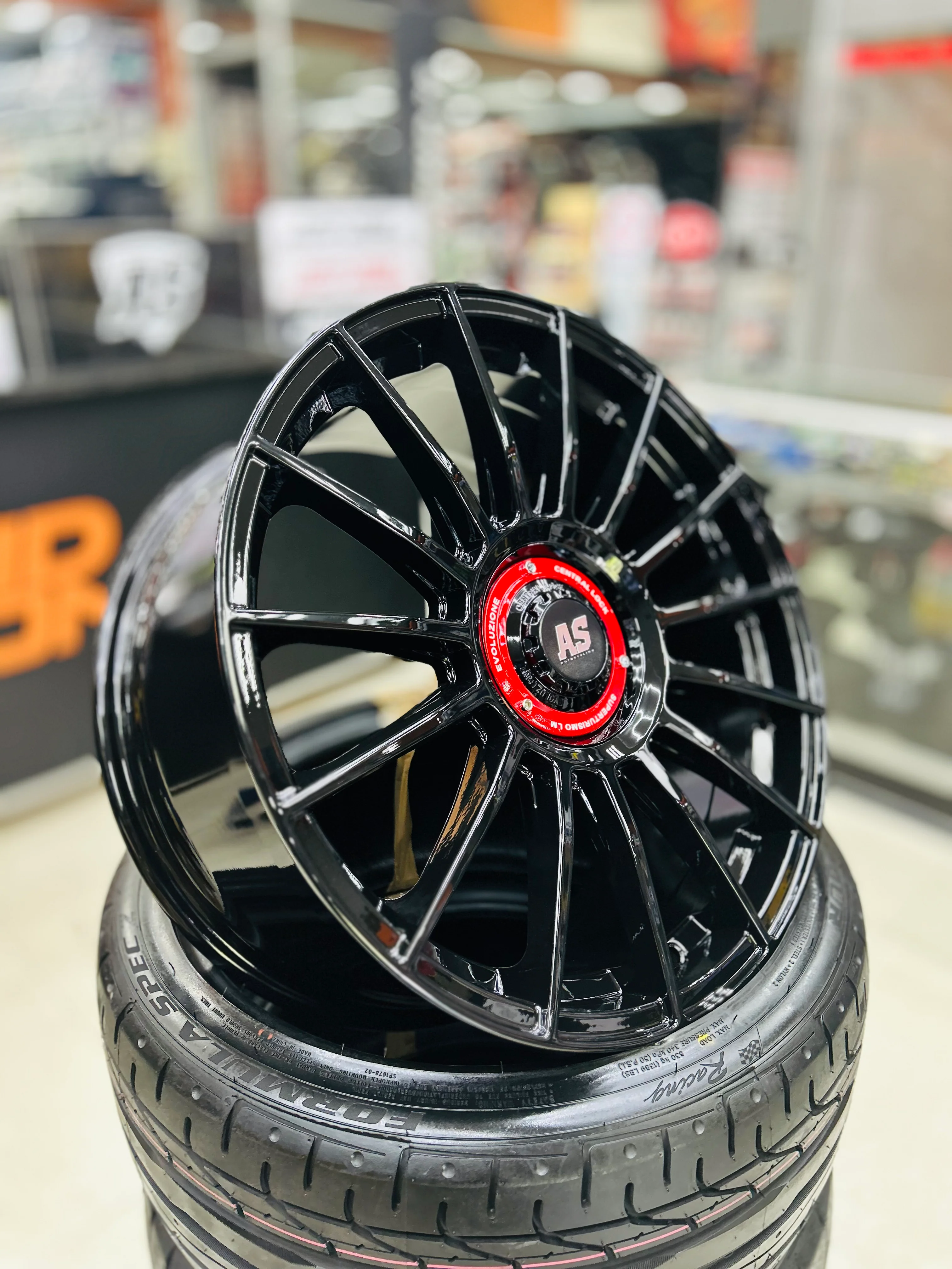 19” AS-SUPERTURISMO  5/112 & 5x100 multi PCD  GLOSS BLACK - Image 6