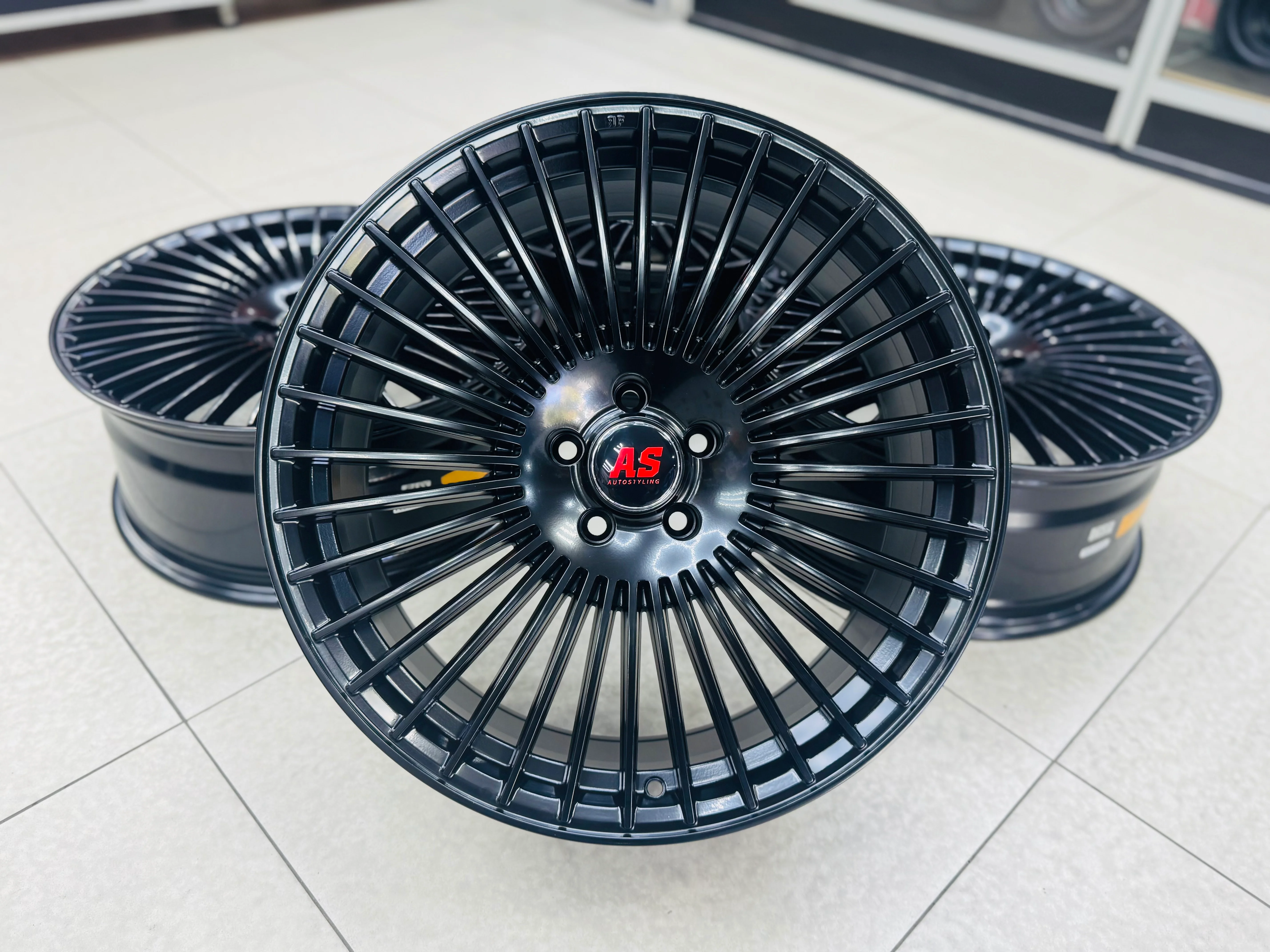20″ 5/112 Velvet Black Alloy Wheels - Image 6