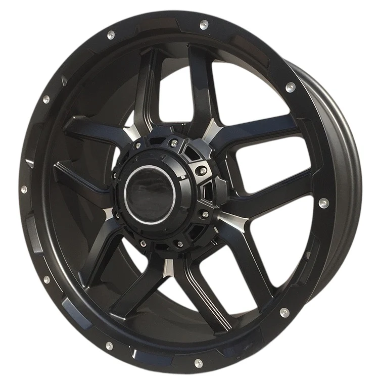 20” AS-F32JT198 6/139 BLACK BAKKIE RIMS - Image 4
