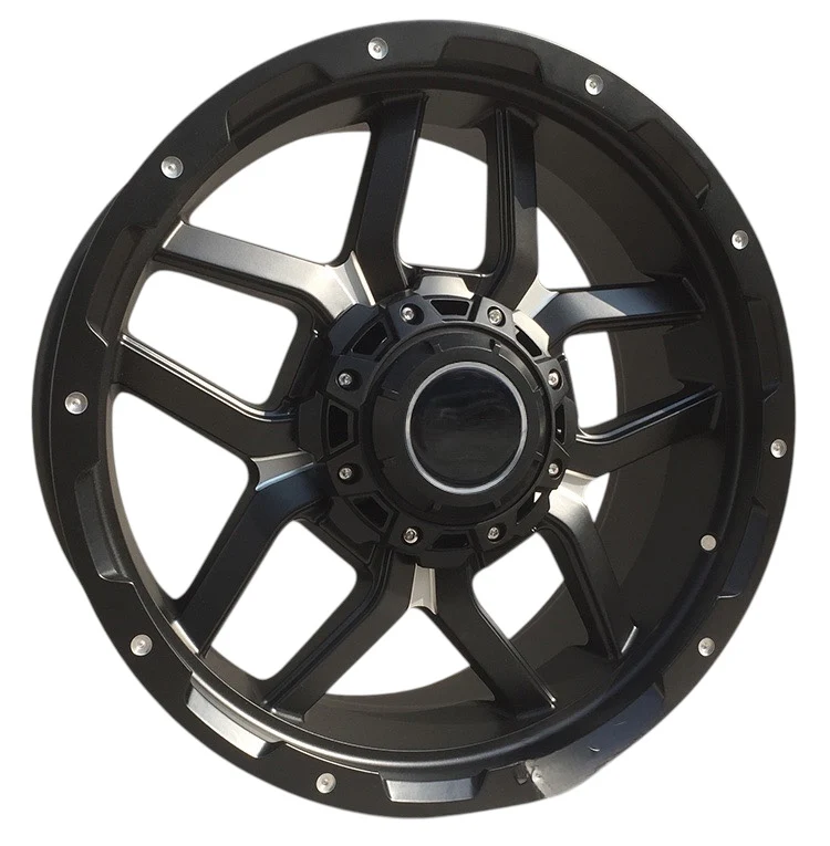 20” AS-F32JT198 6/139 BLACK BAKKIE RIMS - Image 5