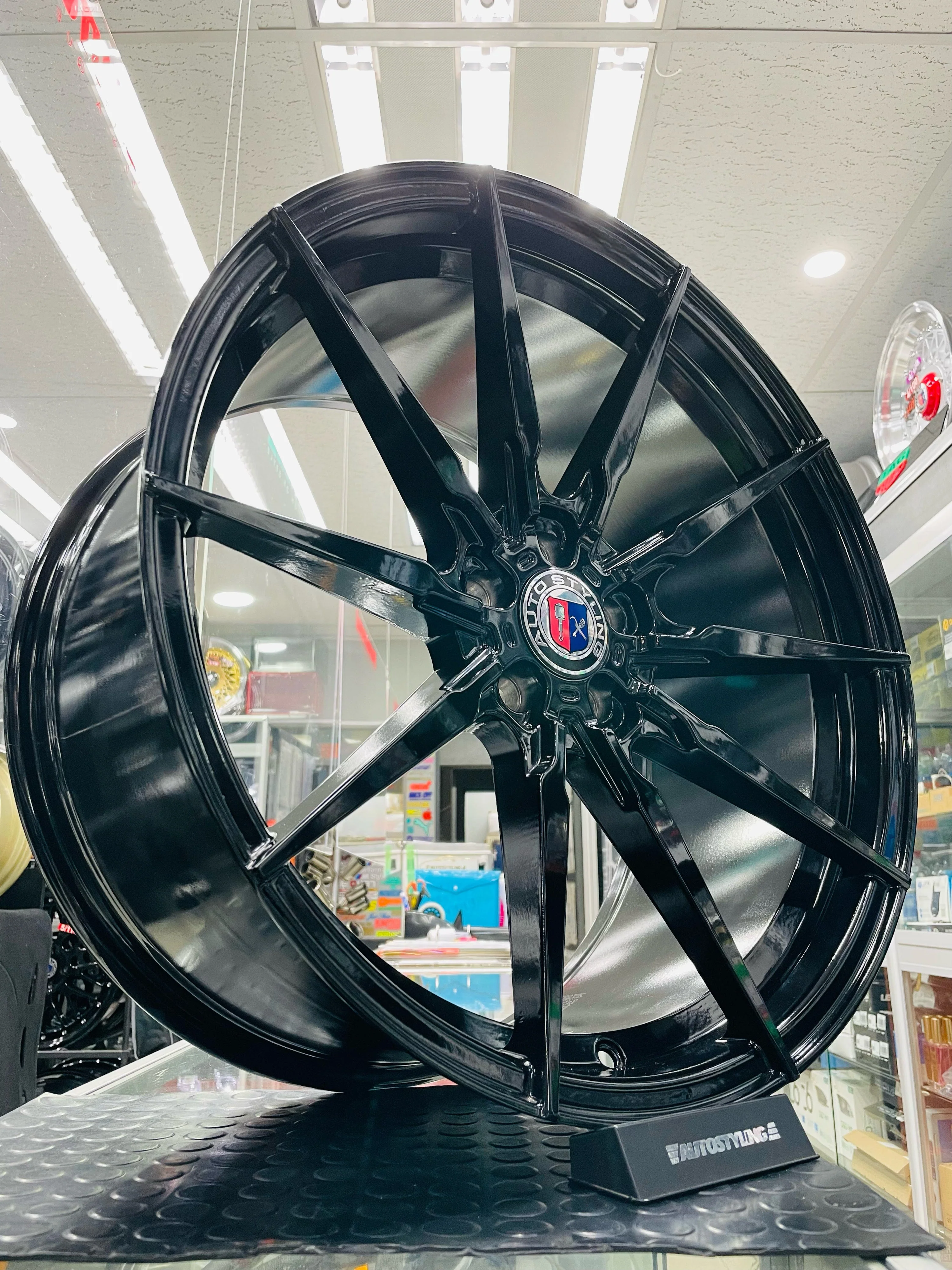 21” AS-5010 5x120 9/10.5j PCD GLOSS BLACK wheels - Image 4