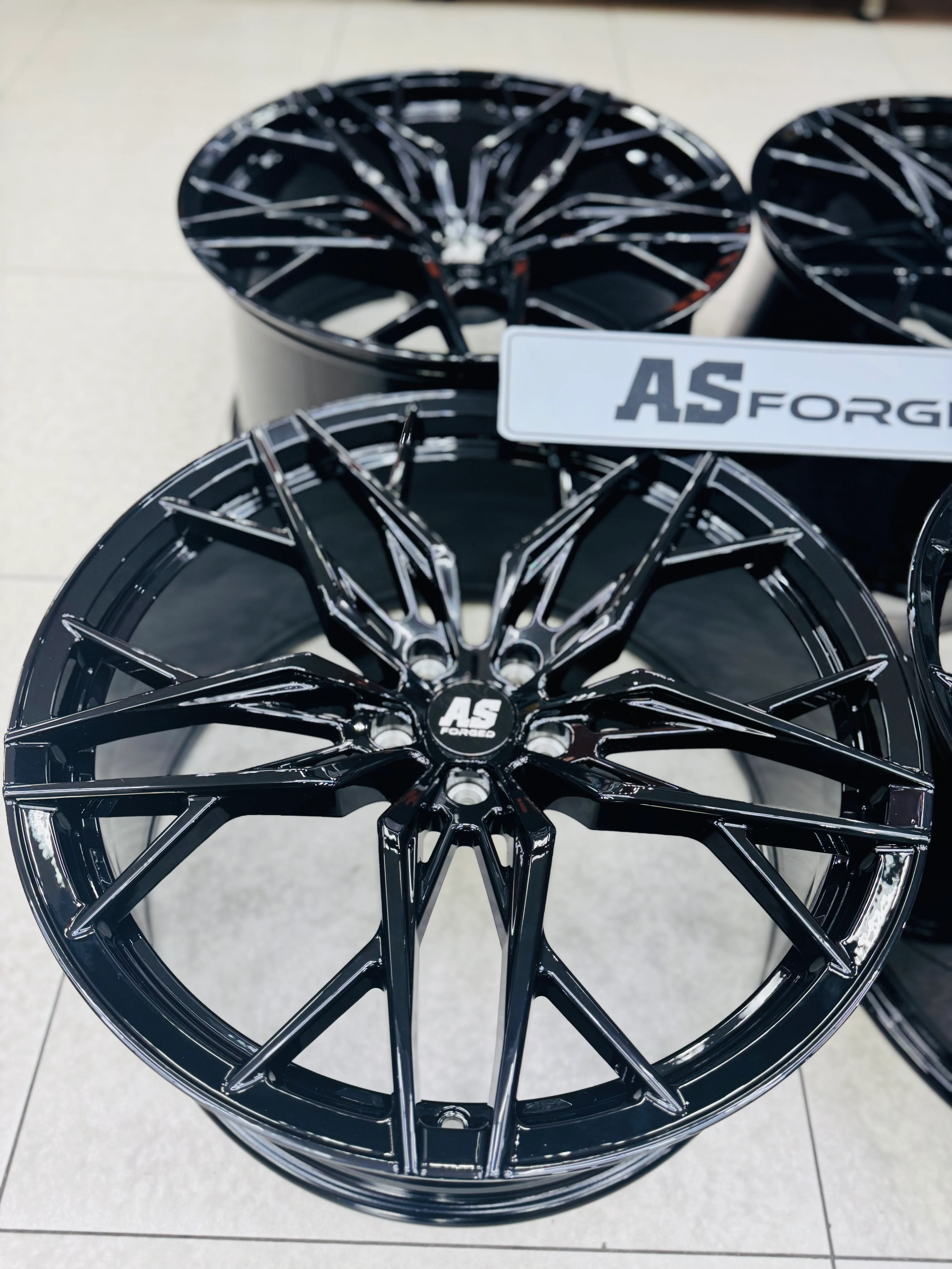 22” AS-035 FORGED BMW X5 RIMS 5/120 GLOSS BLACK - Image 21
