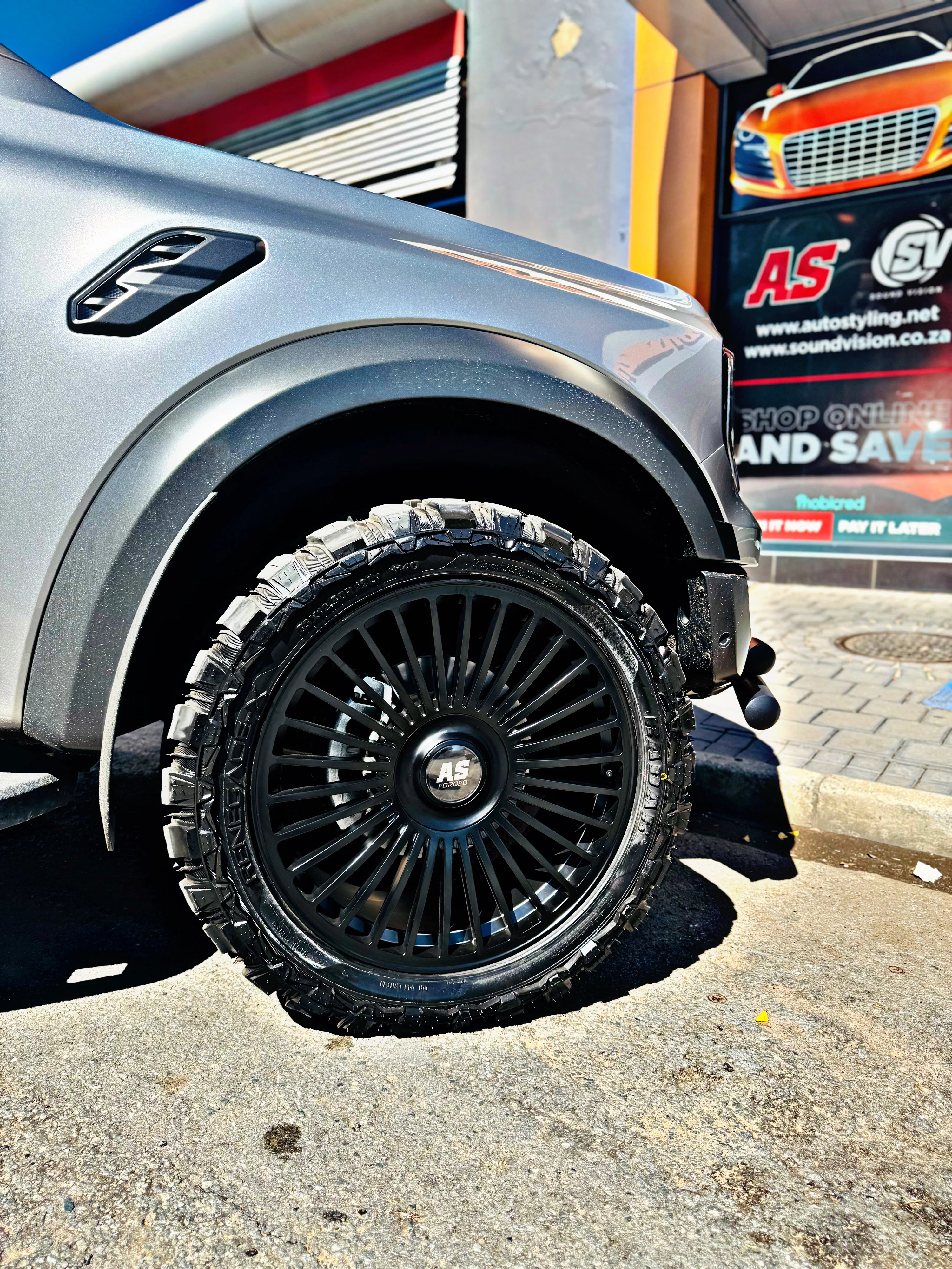 22 ” AS FULLY FORGED 018 RANGER & AMAROK FITMENT FLOATING CAPS RIMS 6/139 PCD + 22” A/T + TPS MONITORS - Image 7