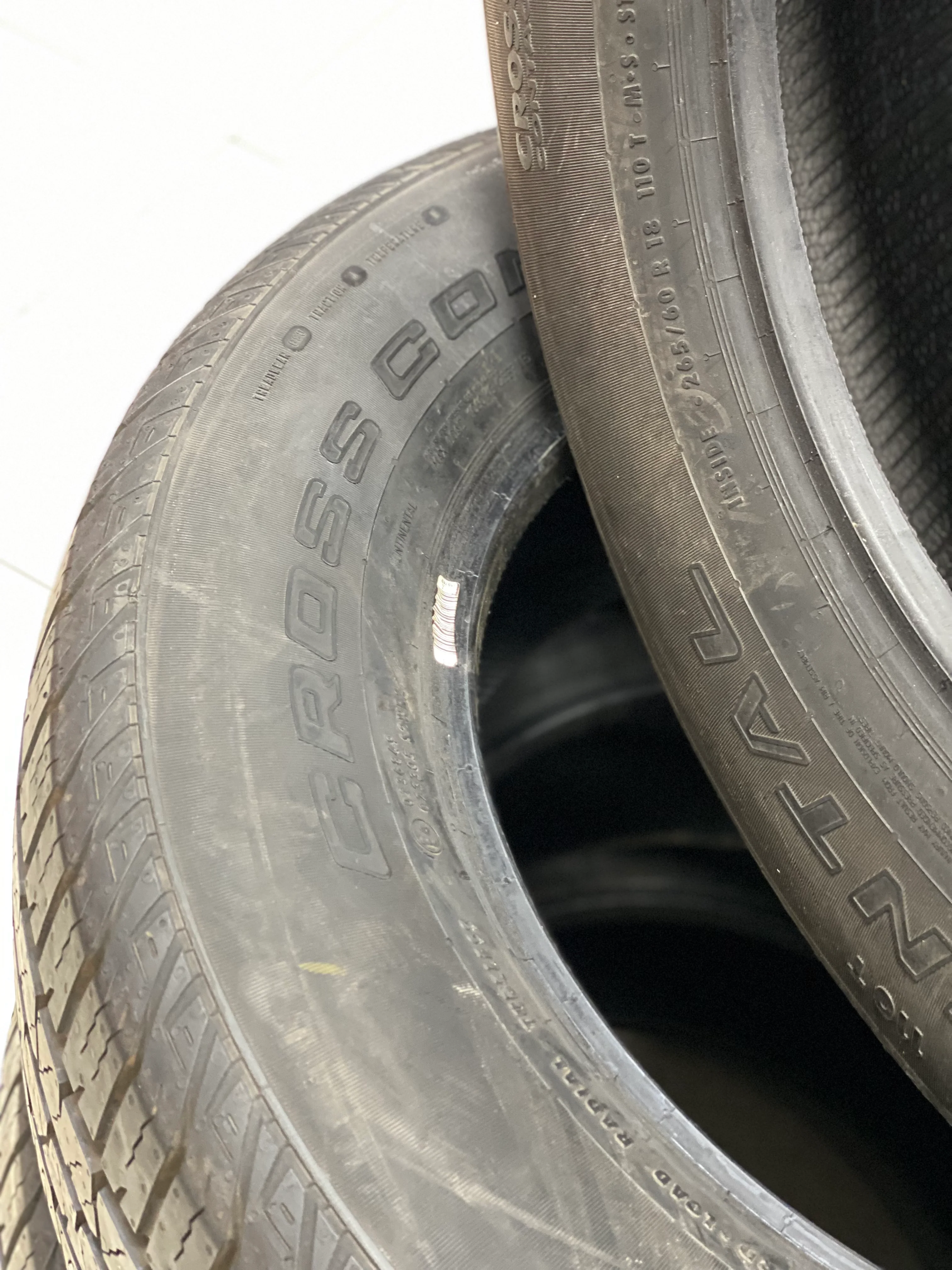 265/60/18 Continental cross contact LX ( used ) tyres - Image 4