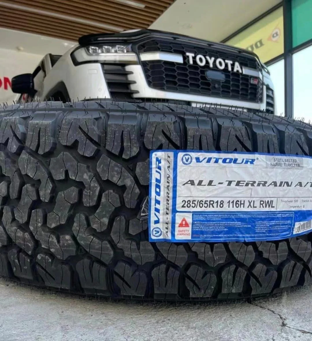285/65/18 VITOUR ALL TERRAIN WHITE LETTER TYRE - Image 3