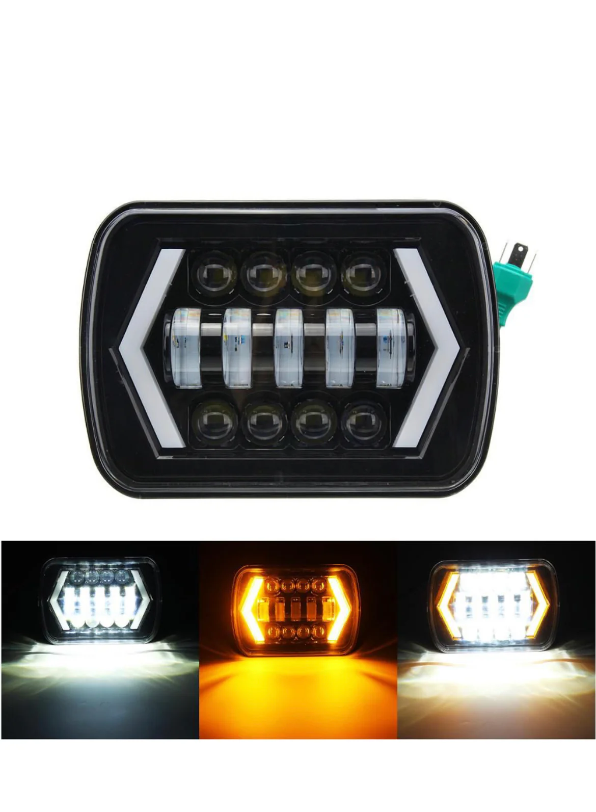 7” Square drl headlights ( jeep style ) - Image 2