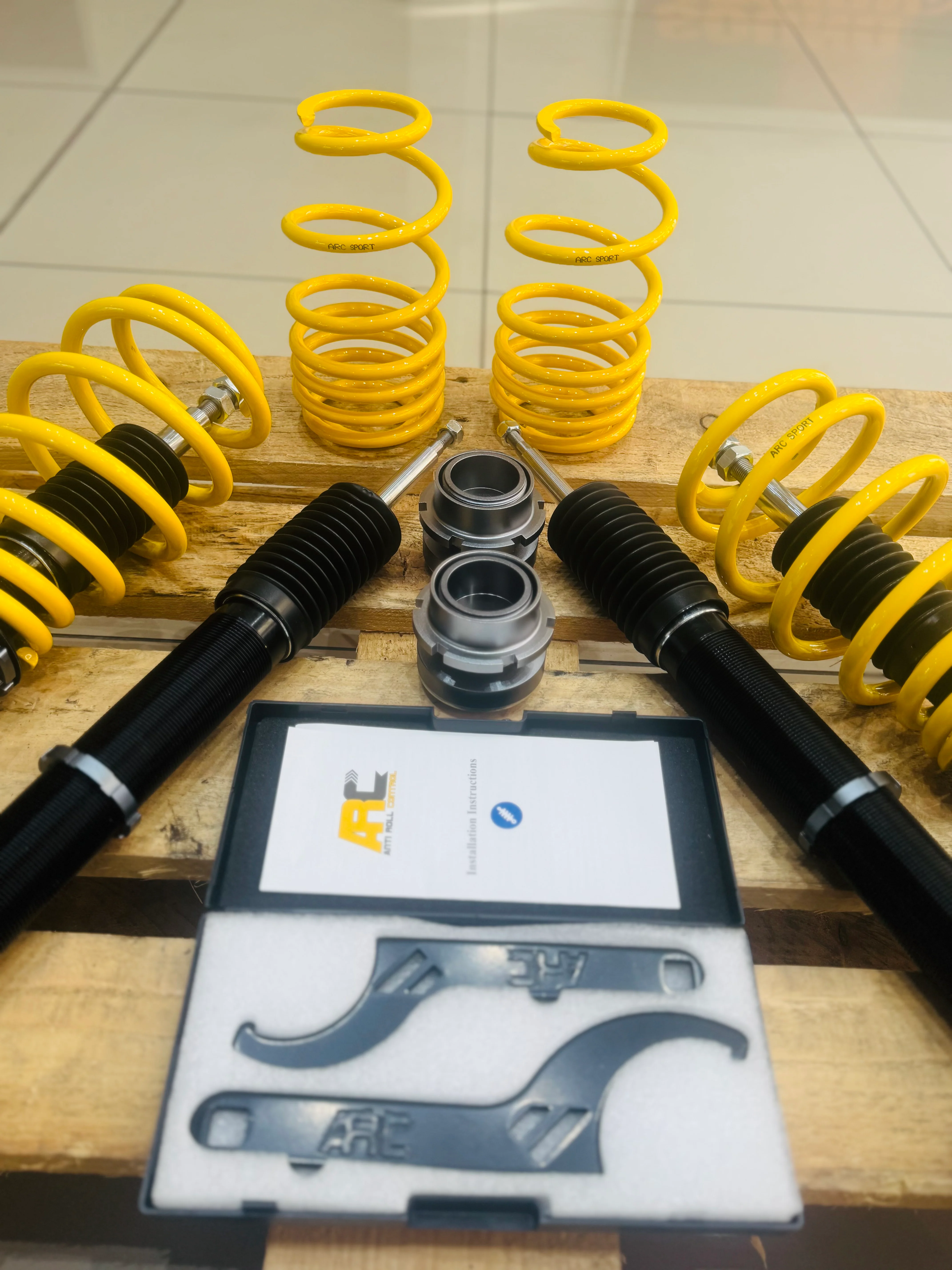 ARC LOD DUAL HEIGHT ADJUSTABLE COILOVERS SUITABLE FOR VW POLO 9N BUJWA NOT VIVO - Image 3