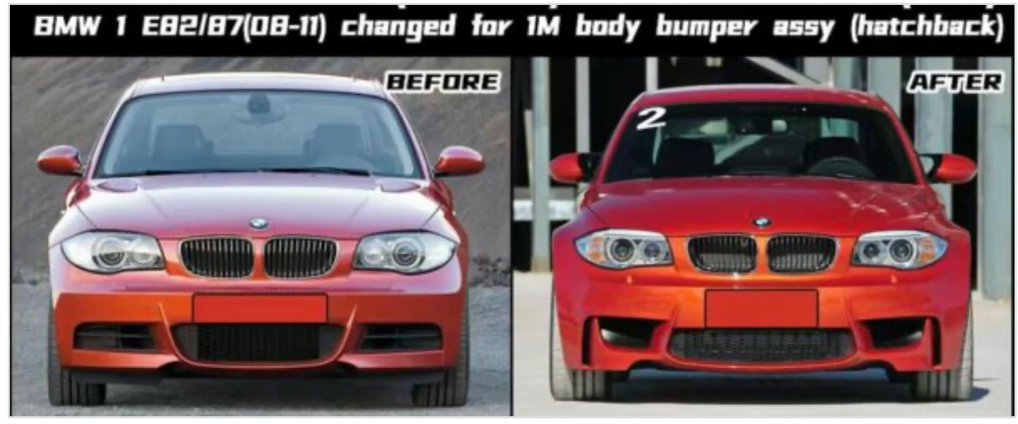 BM E82/ E87 TO 1M FRONT BUMPER UPGRADE - Image 5
