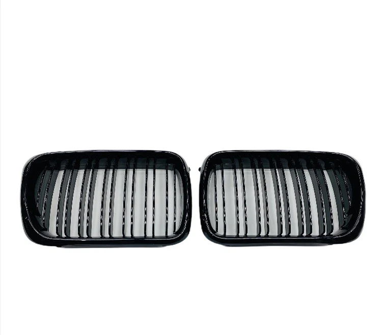 BMW E36 DOUBLE  SLAT GLOSS BLACK GRILLS - Image 2