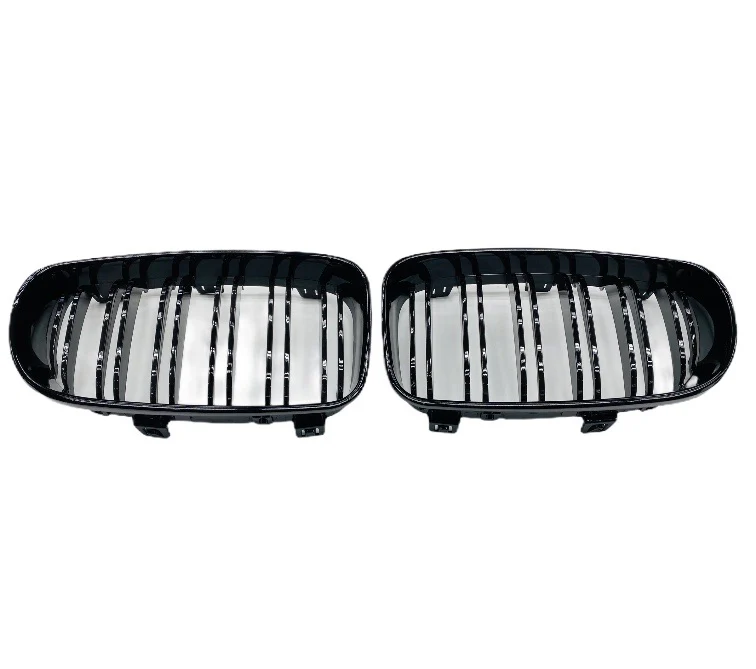 BMW E82 / E87 DOUBLE SLAT GLOSS BLACK GRILLS - Image 3