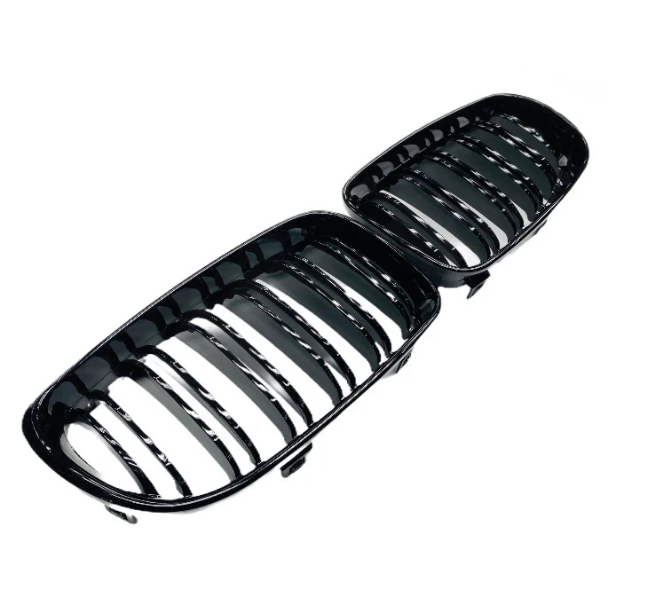 BMW E82 / E87 DOUBLE SLAT GLOSS BLACK GRILLS - Image 4