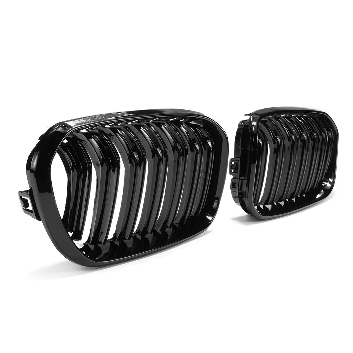 BMW F20 PRE FACELIFT DOUBLE  SLAT GLOSS BLACK GRILLS - Image 3