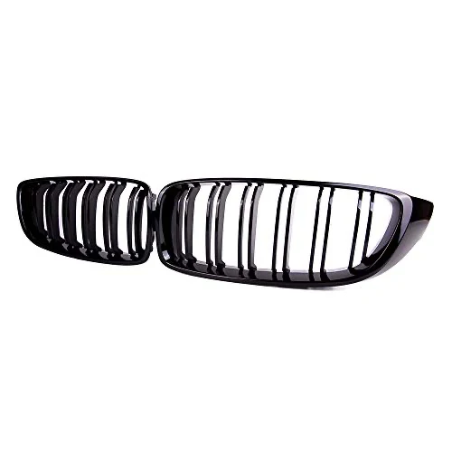 BMW F32 DOUBLE SLAT GLOSS BLACK GRILLS - Image 3