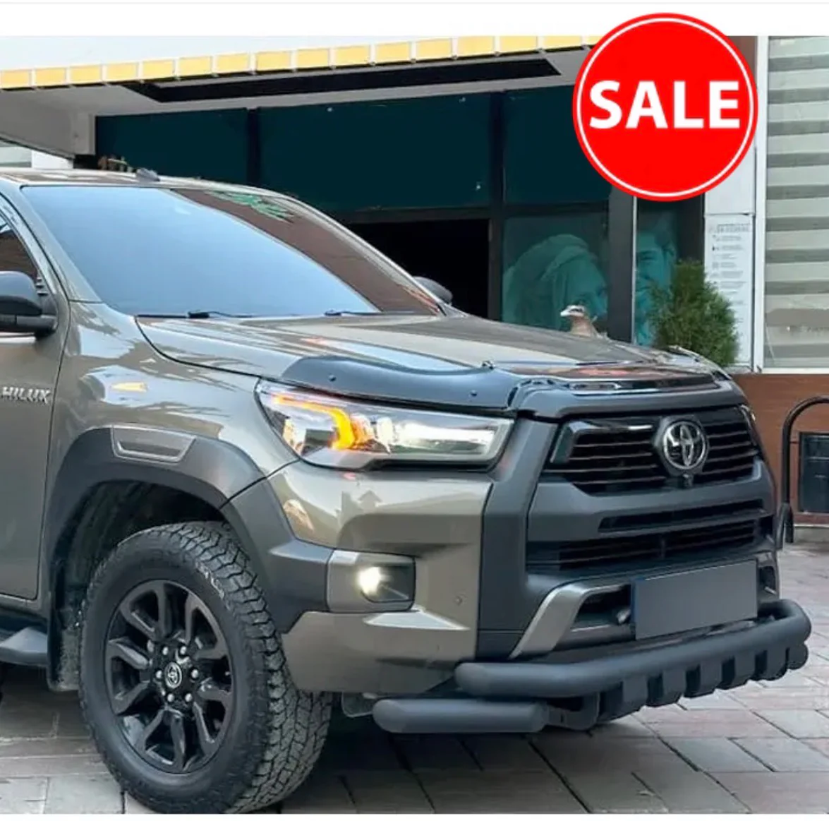 TOYOTA HILUX 2016+ BUMPER GUARD / NUDGE BAR / STYLING BAR BLACK - Image 3