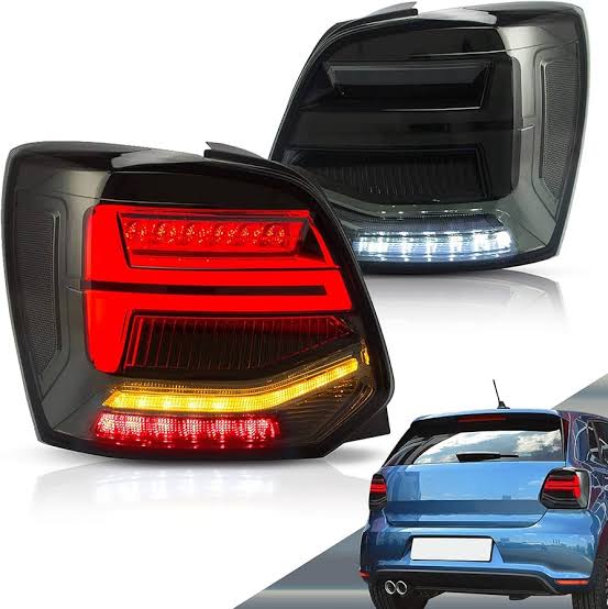 VLAND VW POLO 6 LED TAIL LIGHT Full BLACK SMOKED EDITION - Image 9