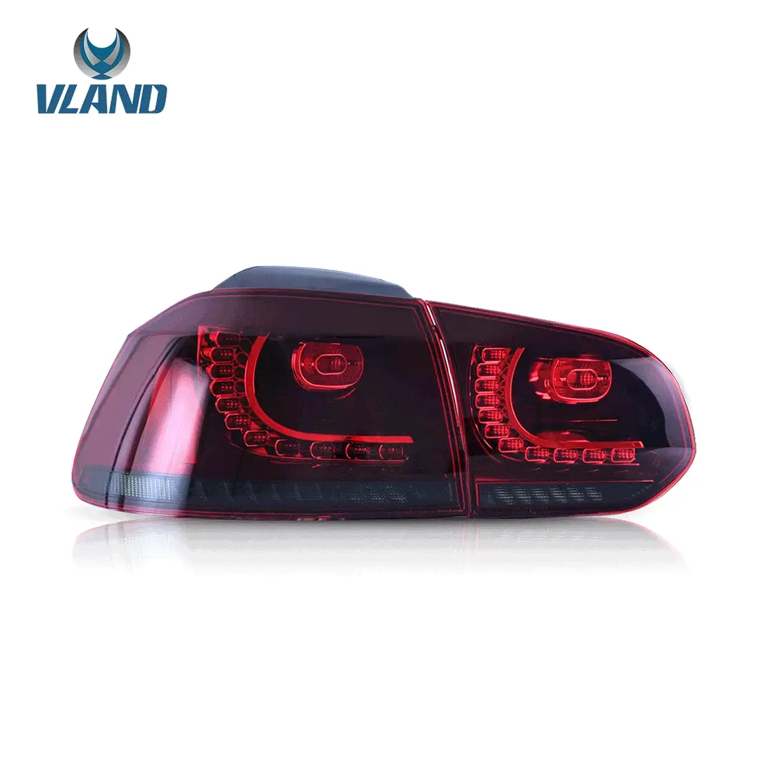 VW Golf 6 MK6 INCL GTI 2008-2013 VLAND TAIL-LIGHTS With Sequential indicators - Image 2